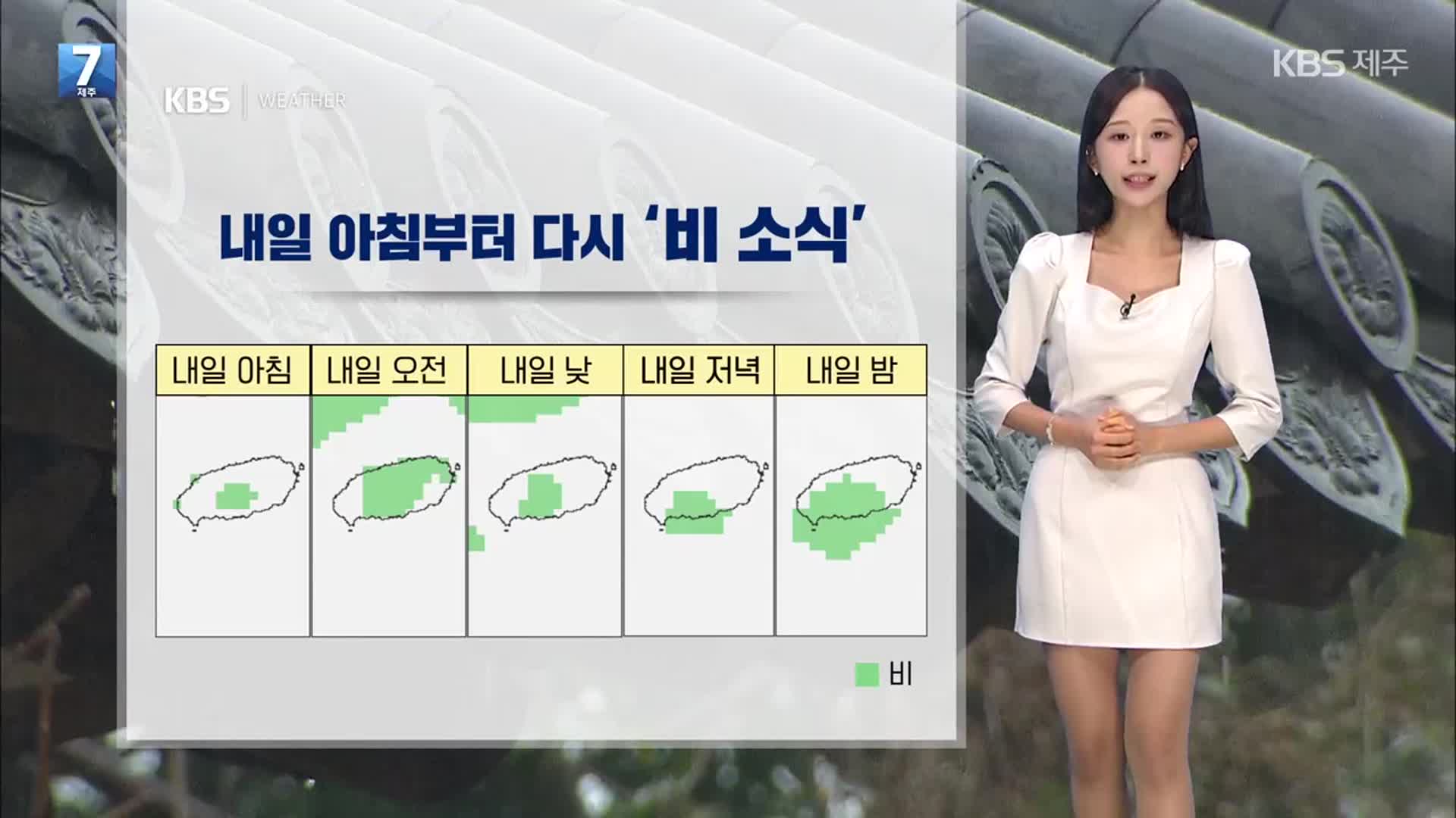 [날씨] 제주 내일 아침부터 다시 ‘가끔 비’…무더위·열대야 다시 시작돼