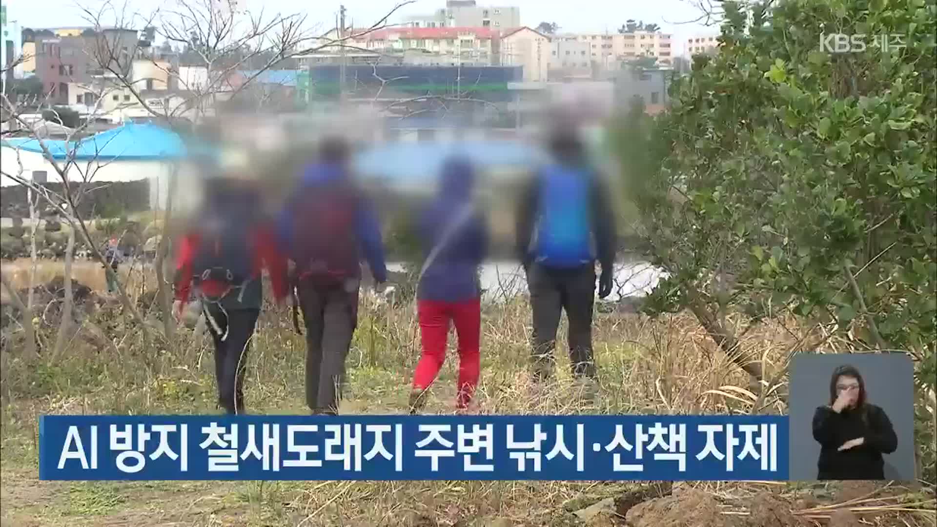 제주 AI 방지 철새도래지 주변 낚시·산책 자제
