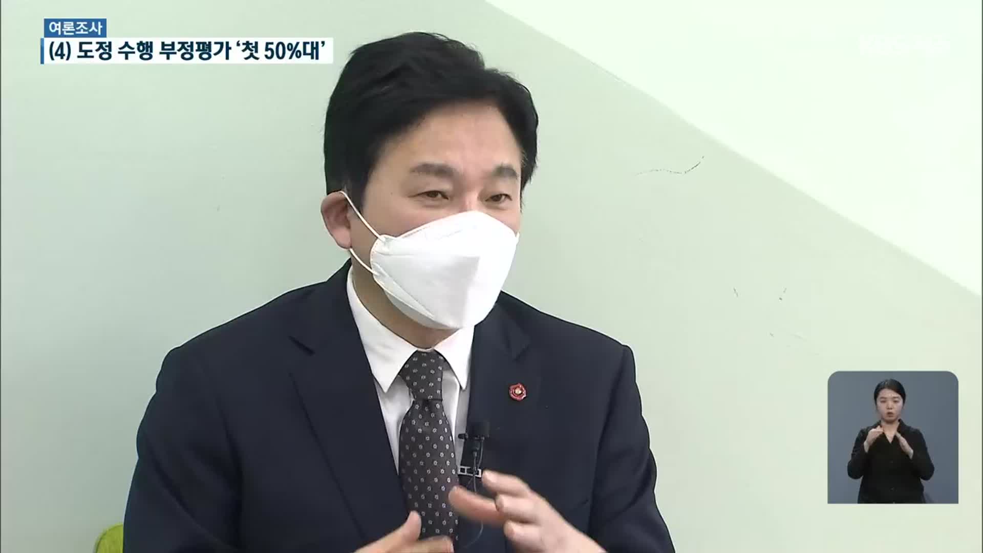 [KBS제주 여론조사]④ 제주도정·국정 지지도는?