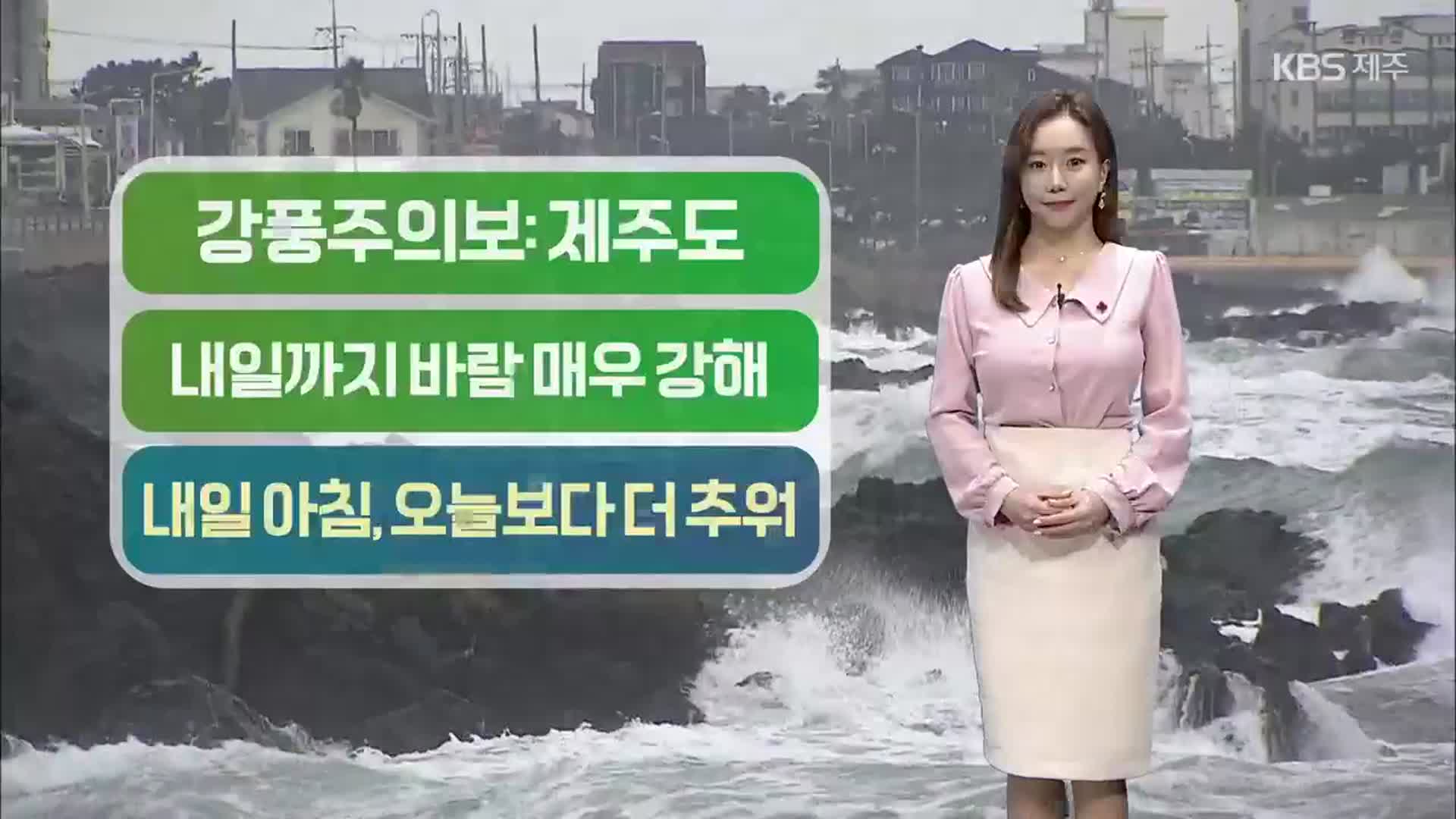 [날씨] 제주 전역 ‘강풍주의보’·산지 ‘대설주의보’…최대 8cm 눈