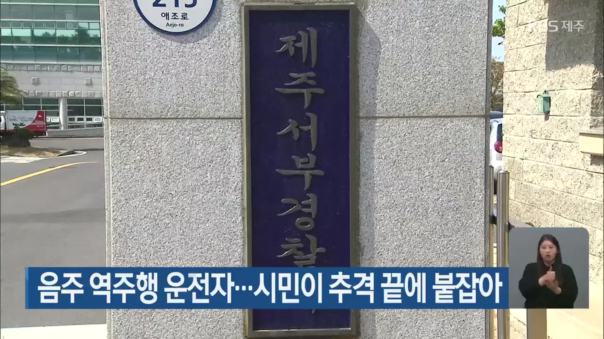 음주 역주행 운전자…시민이 추격 끝에 붙잡아