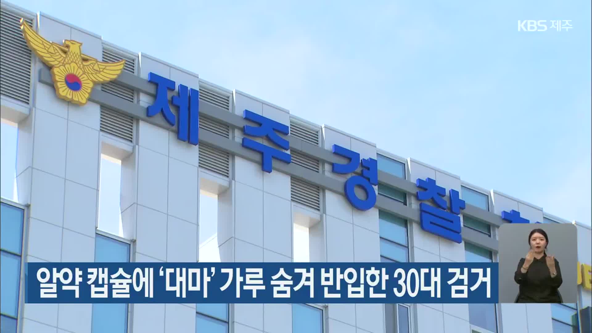 알약 캡슐에 ‘대마’ 가루 숨겨 반입한 30대 검거