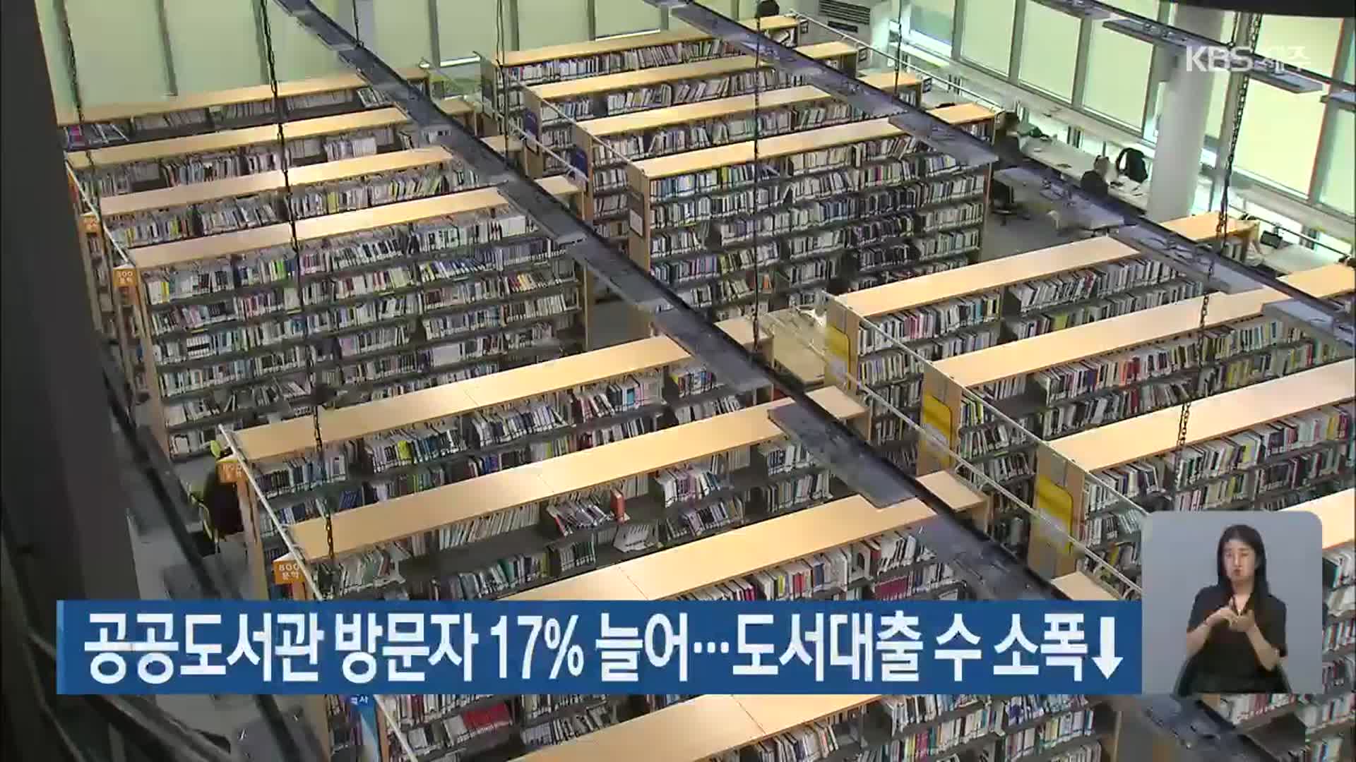 공공도서관 방문자 17% 늘어…도서대출 수 소폭↓