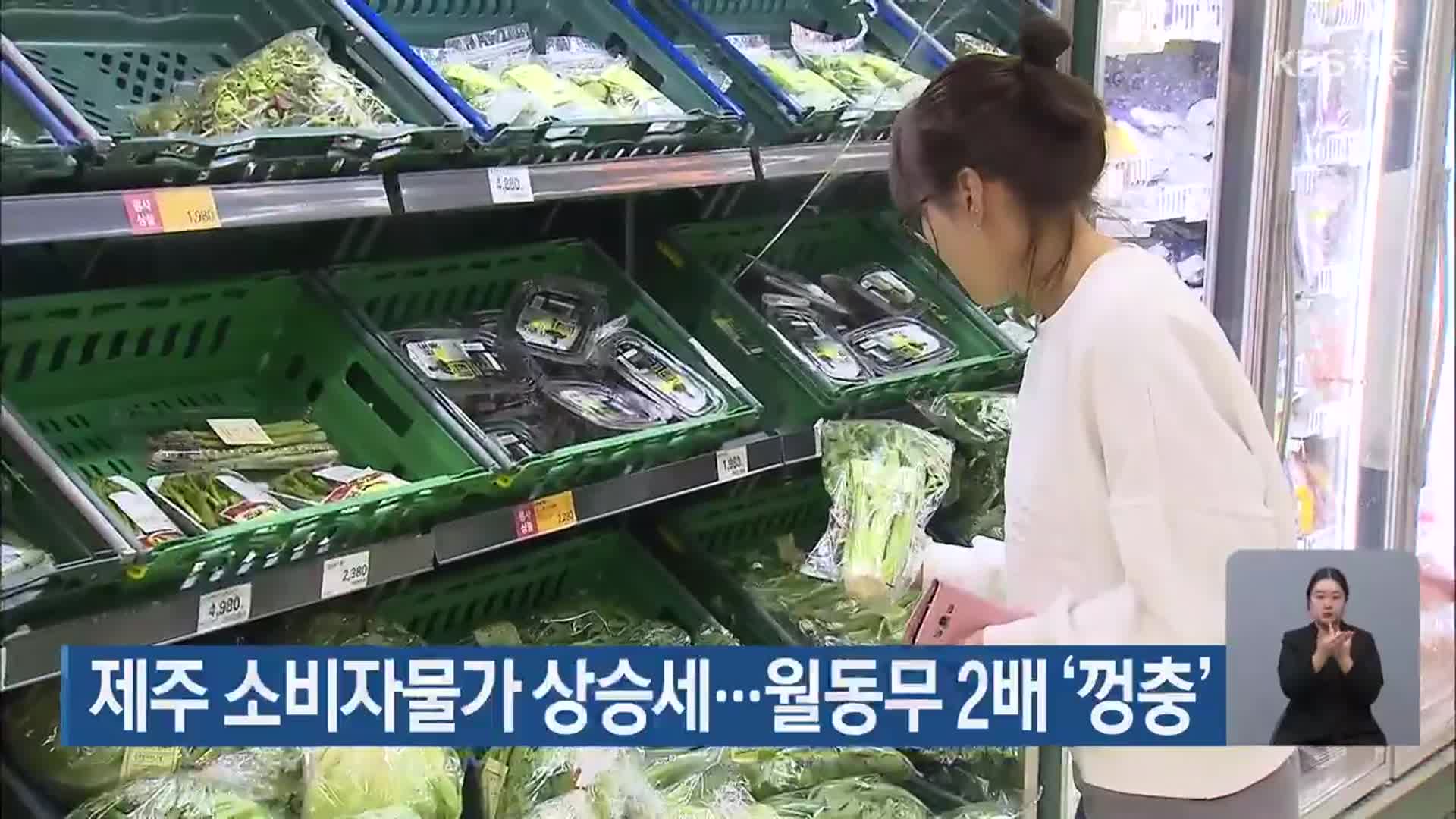 제주 소비자물가 상승세…월동무 2배 ‘껑충’