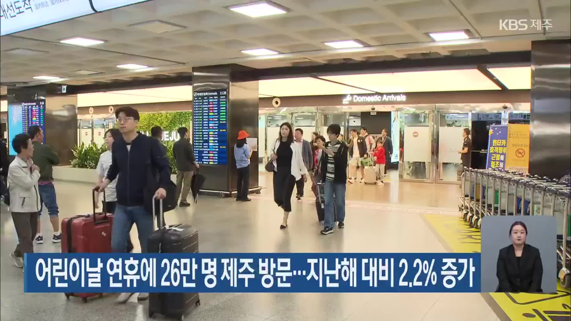어린이날 연휴에 26만 명 제주 방문…지난해 대비 2.2% 증가