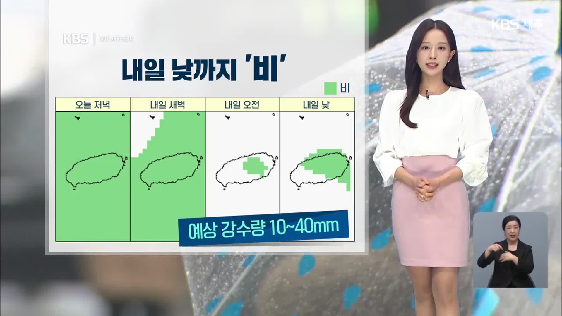 [날씨] 제주 내일 낮까지 또 다시 비…내일 이른 새벽부터 낮 사이 ‘강풍’