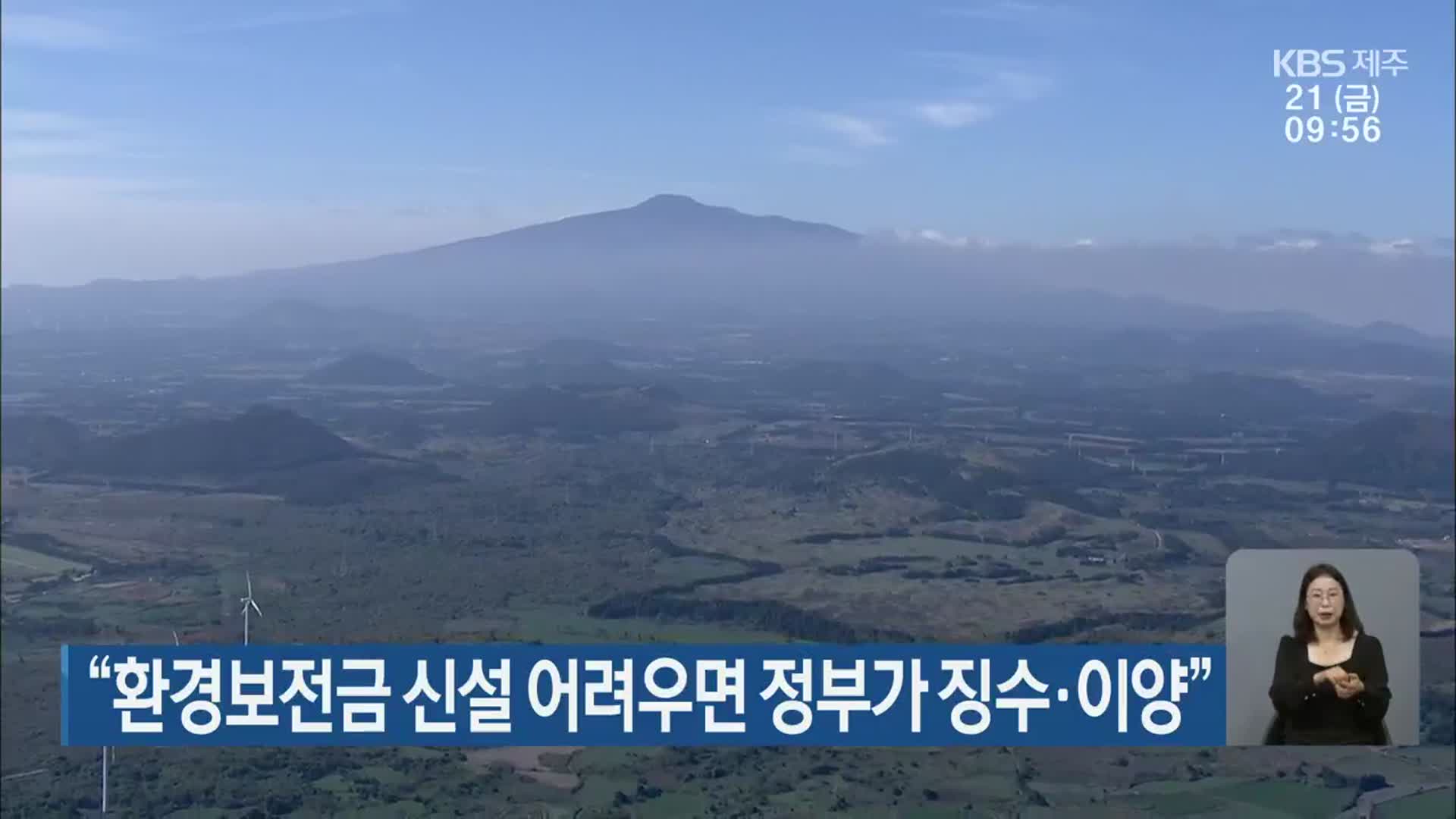 “환경보전금 신설 어려우면 정부가 징수·이양”