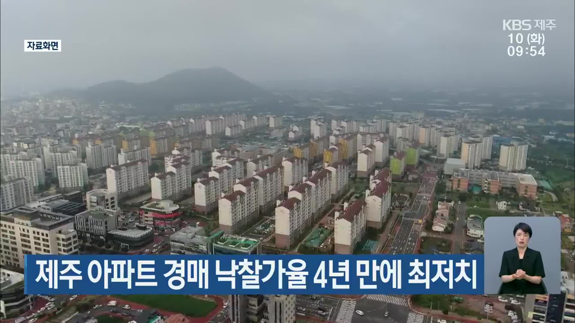 제주 아파트 경매 낙찰가율 4년 만에 최저치