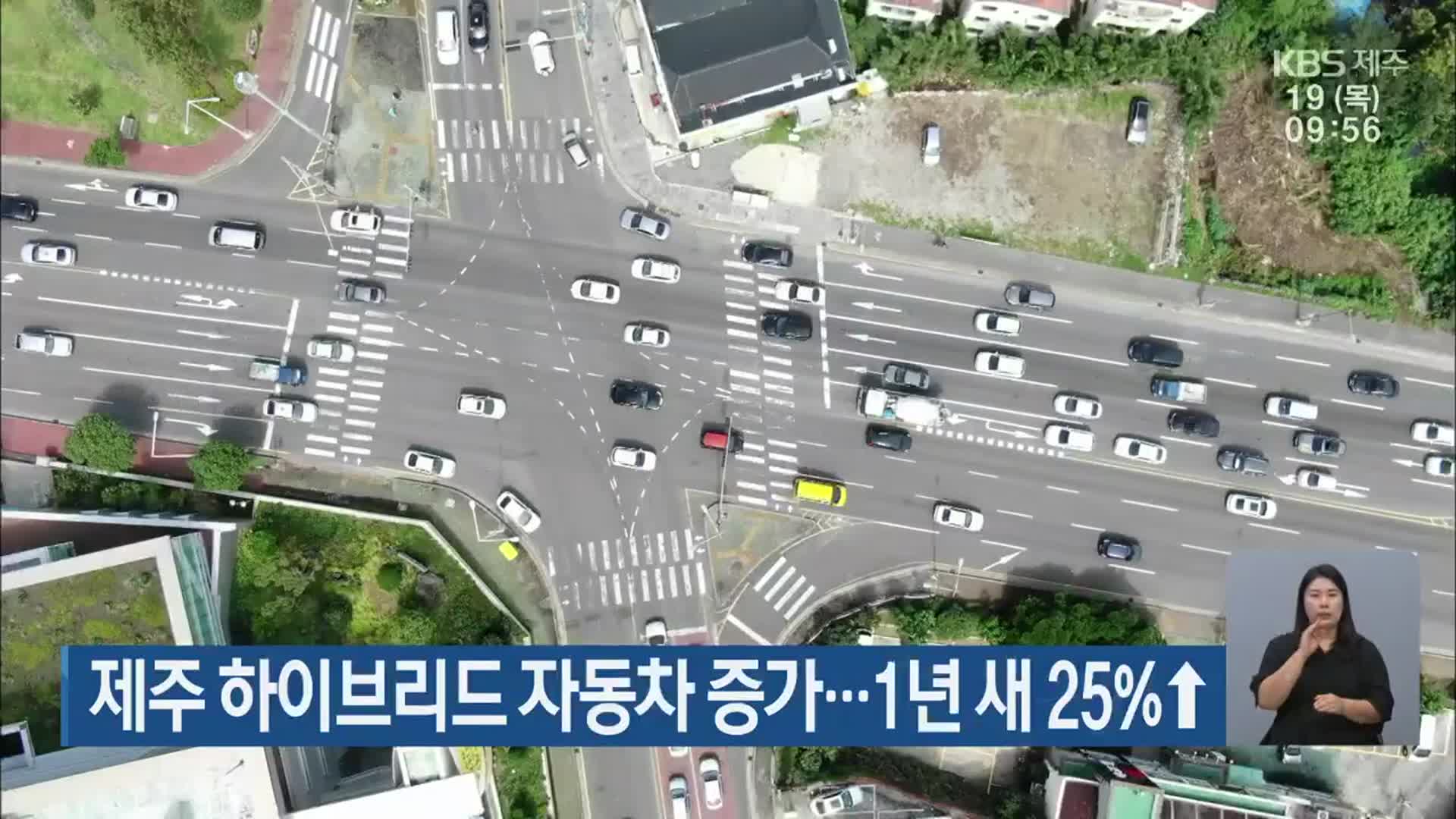 제주 하이브리드 자동차 증가…1년 새 25%↑