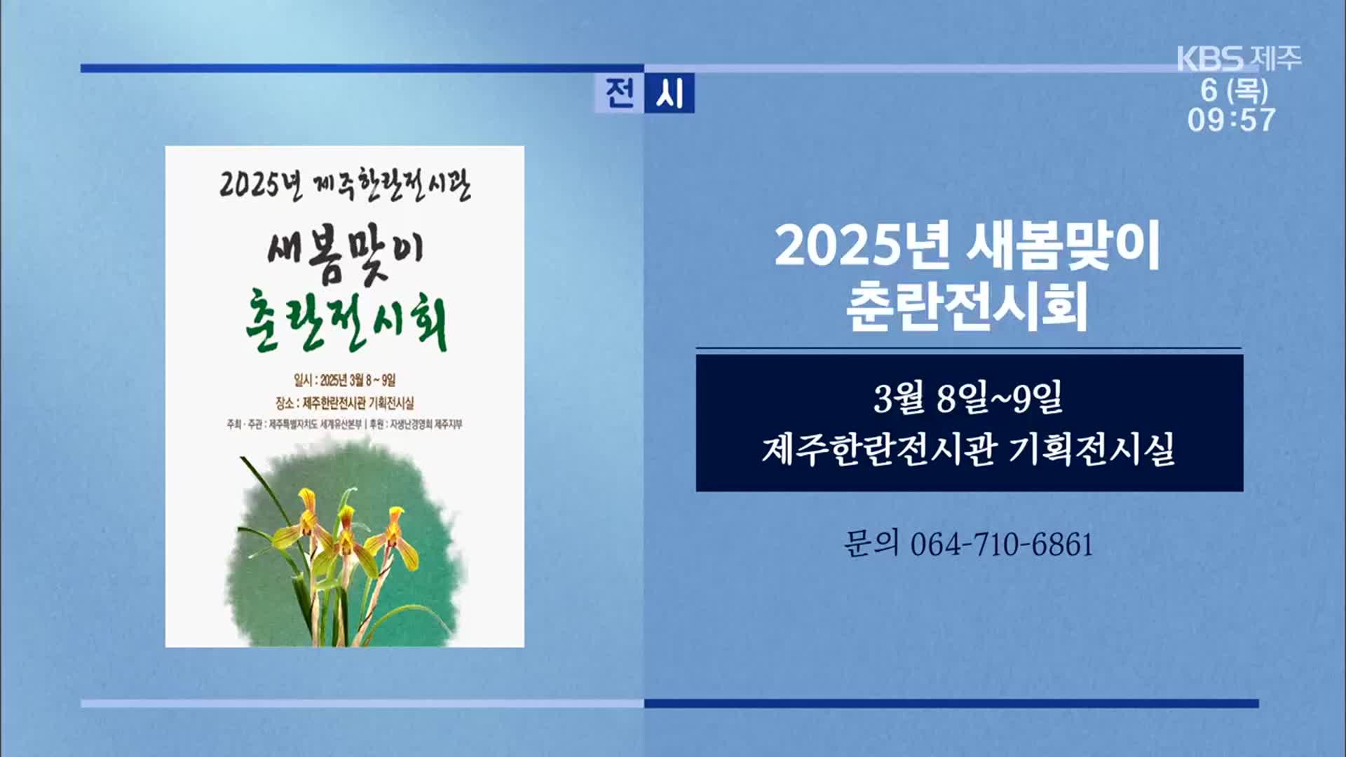2025년 새봄맞이 춘란전시회 외