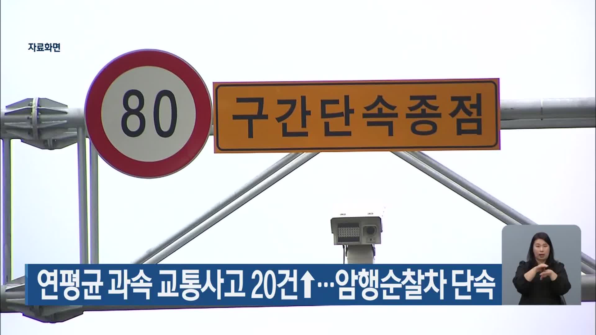 제주 연평균 과속 교통사고 20건↑…암행순찰차 단속