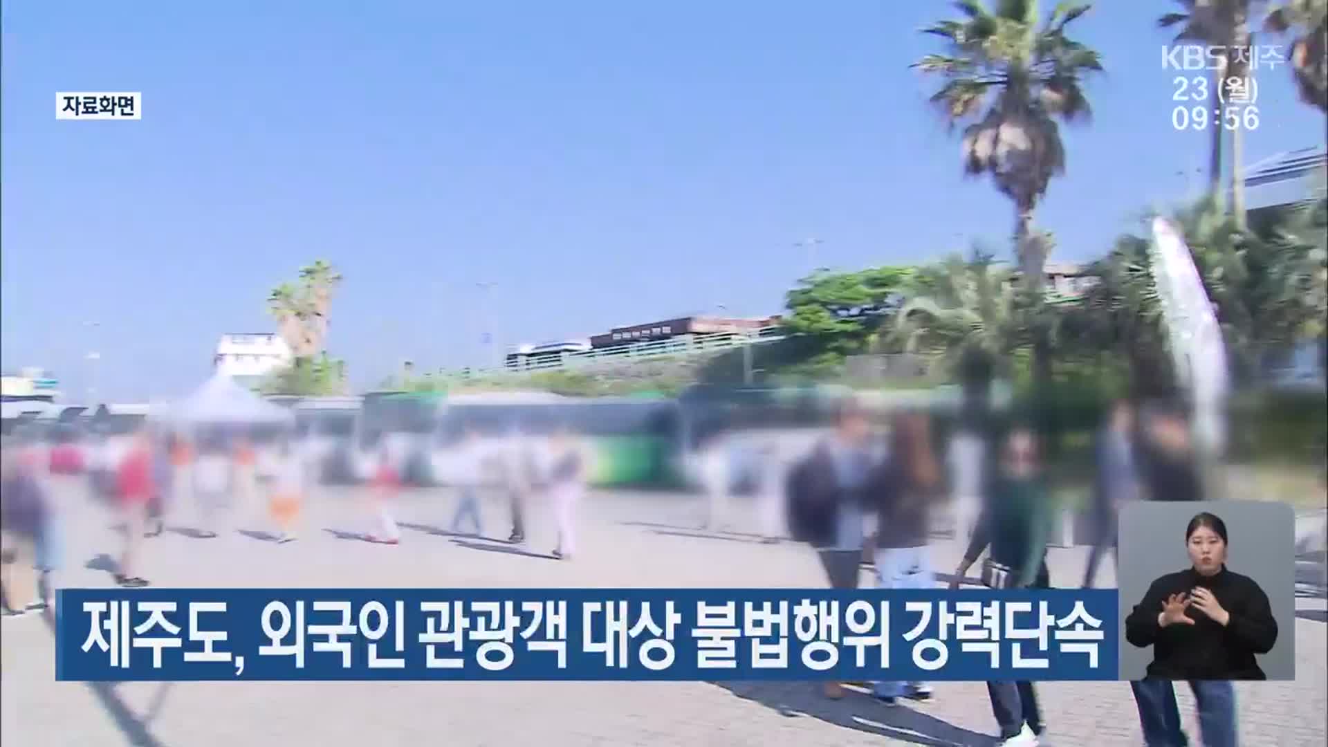 제주도, 외국인 관광객 대상 불법행위 강력단속