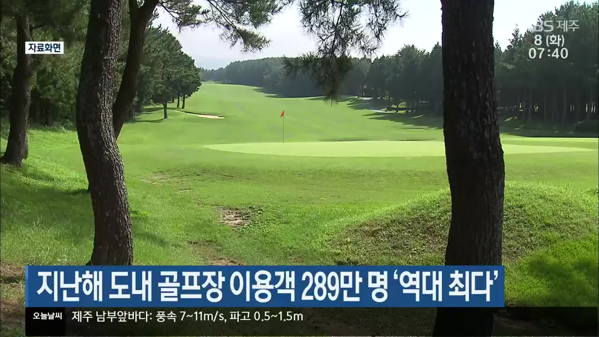 지난해 제주도 내 골프장 이용객 289만 명 ‘역대 최다’