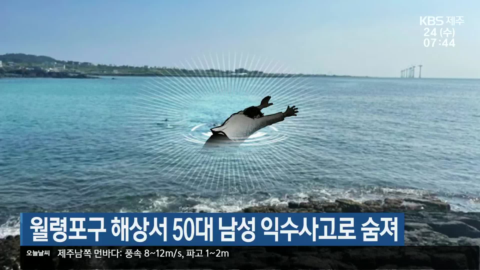 제주 월령포구 해상서 50대 남성 익수사고로 숨져