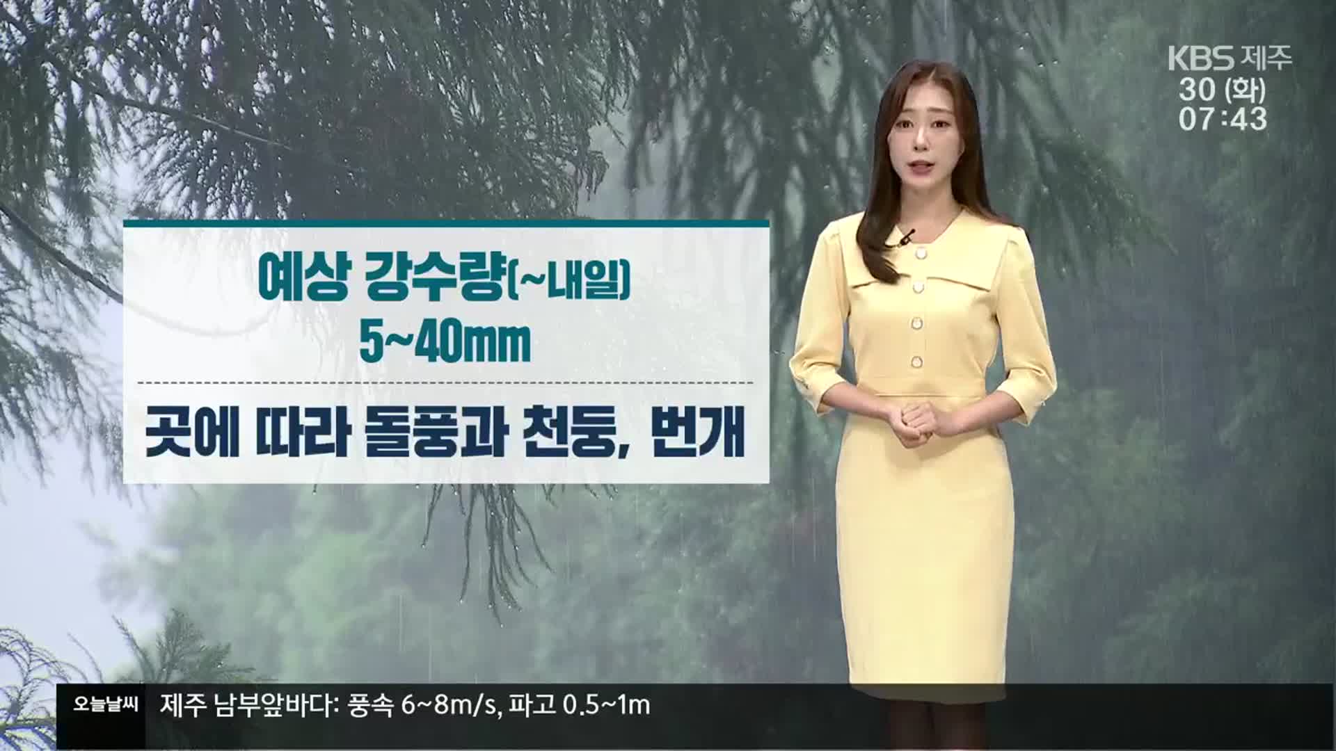 [날씨] 제주 동부 오늘 낮까지 비…제11호 태풍 ‘힌남노’ 위치는?