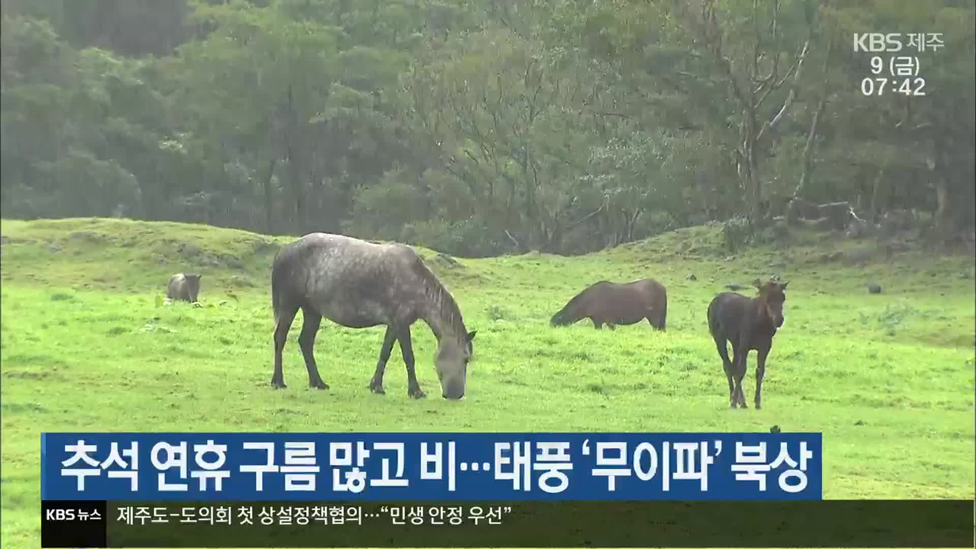 제주 추석 연휴 구름 많고 비…태풍 ‘무이파’ 북상