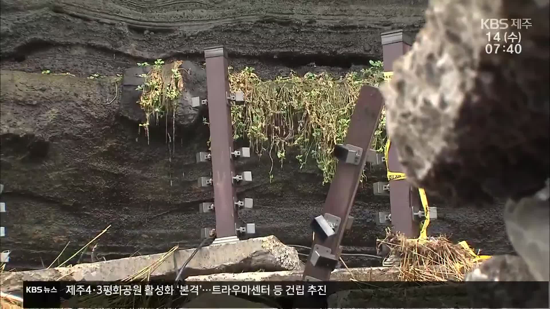유네스코 심사 중인데…세계지질공원 수월봉 태풍 피해