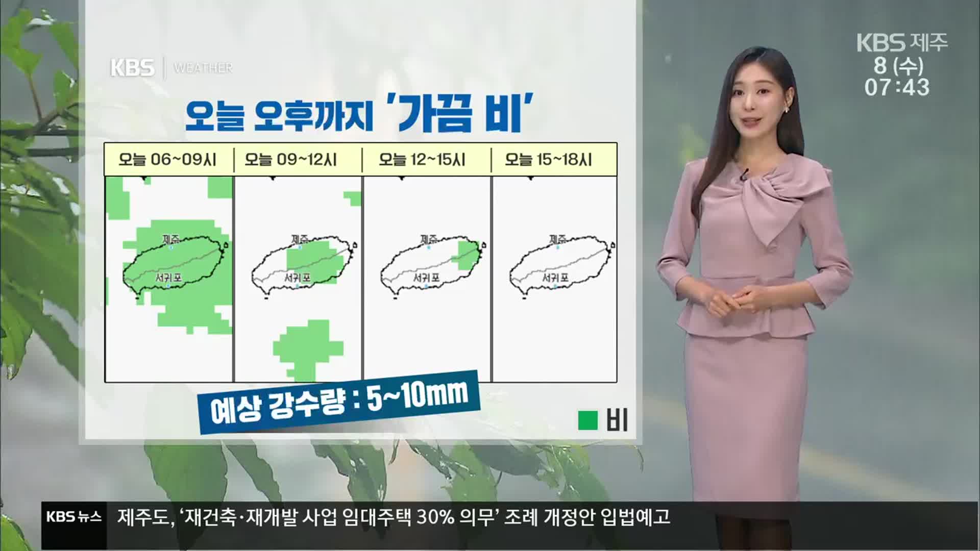 [날씨] 제주 오후까지 가끔 비…강풍·안개·너울 주의