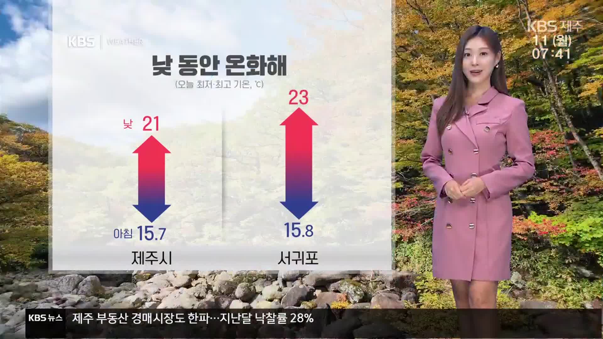 [날씨] 제주 비구름 물러나고 쾌청한 하늘…낮 동안 온화해