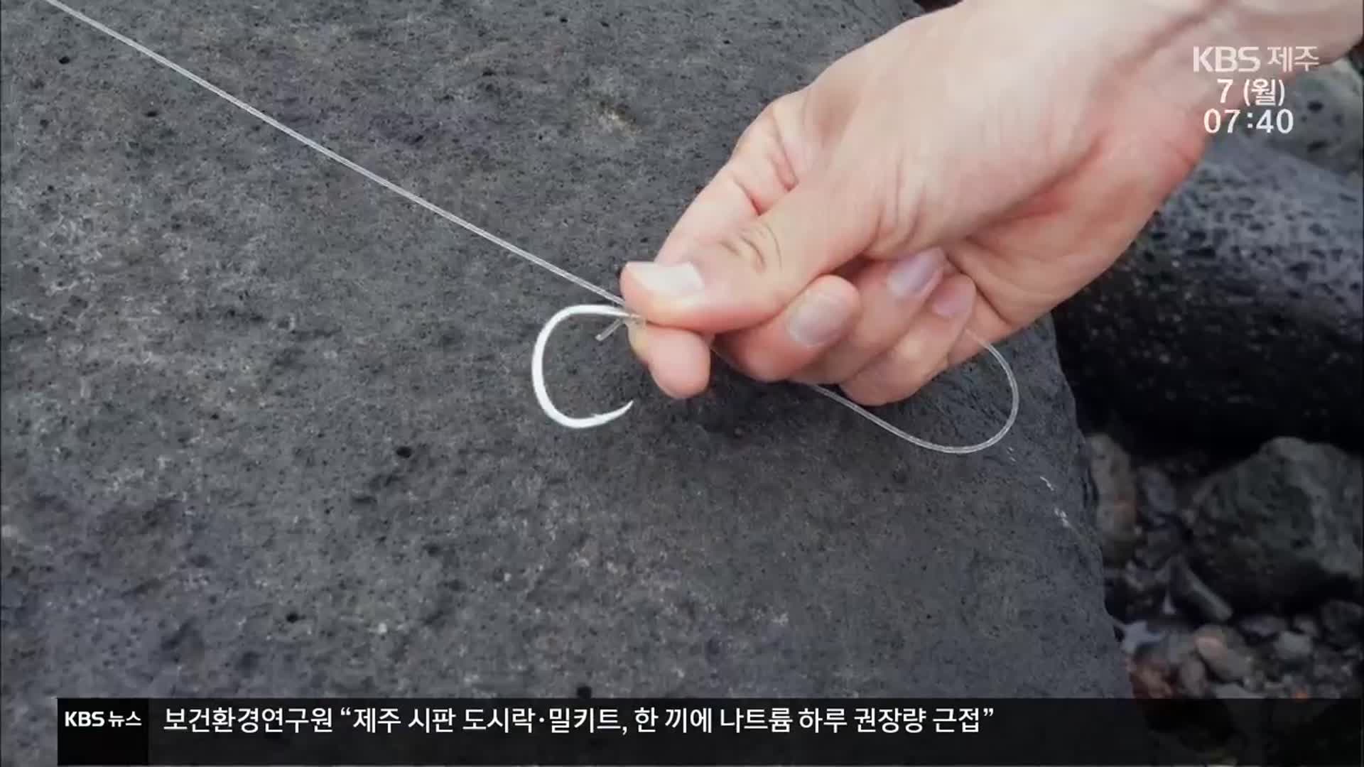 ‘낚싯줄에 칭칭’…제주바다 ‘낚시 제한 구역’ 지정 논란