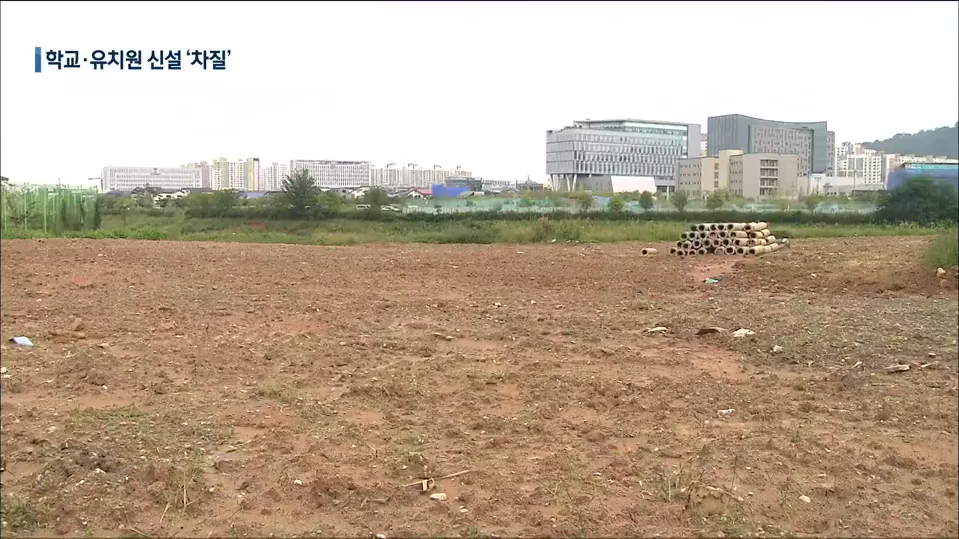 기약없는 학교 신설…불편은 학생 몫