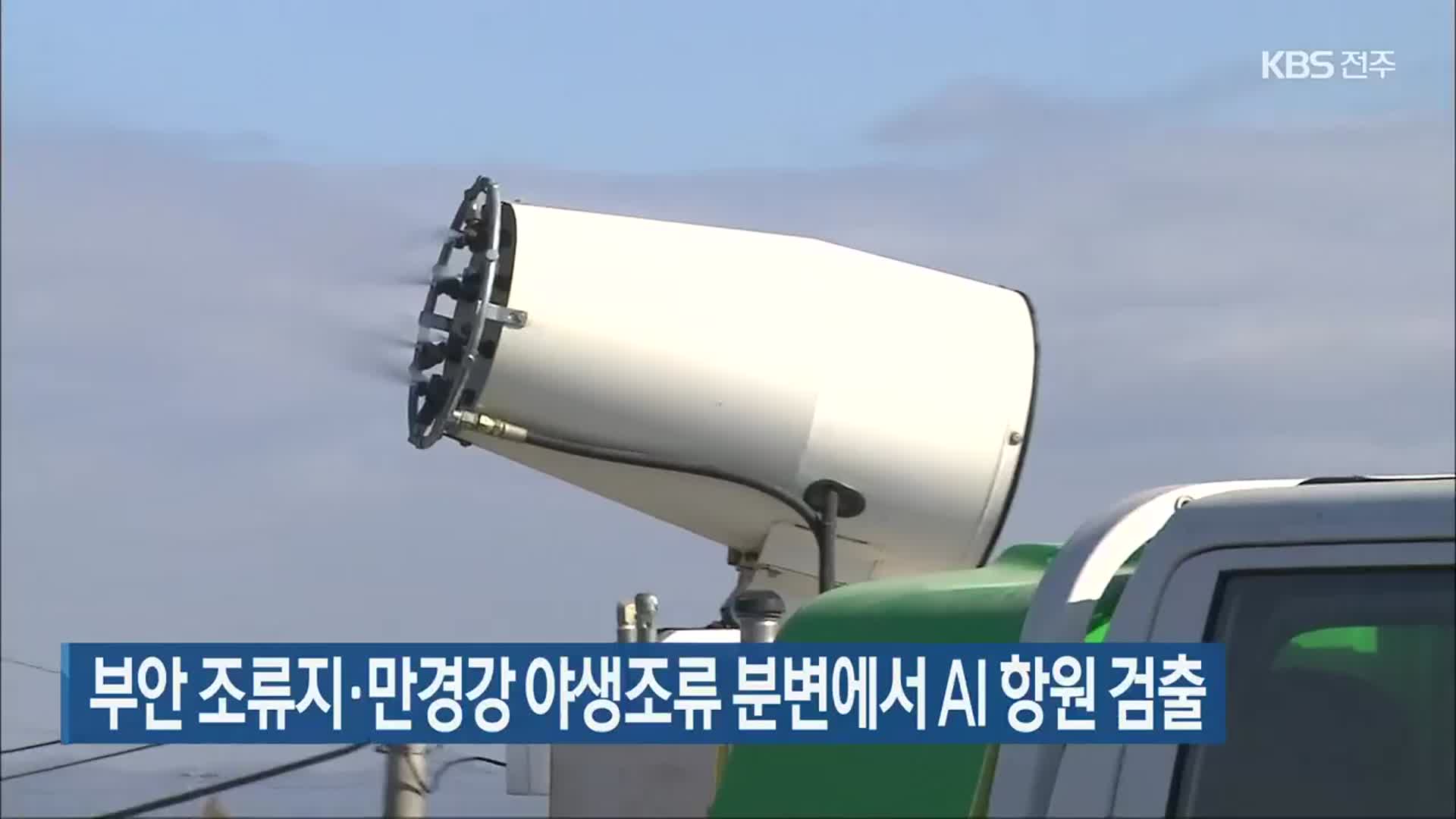 부안 조류지·만경강 야생조류 분변에서 AI 항원 검출