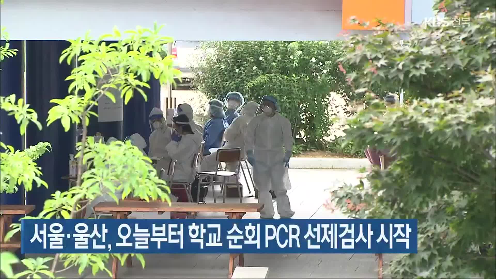 서울·울산, 오늘부터 학교 순회 PCR 선제검사 시작