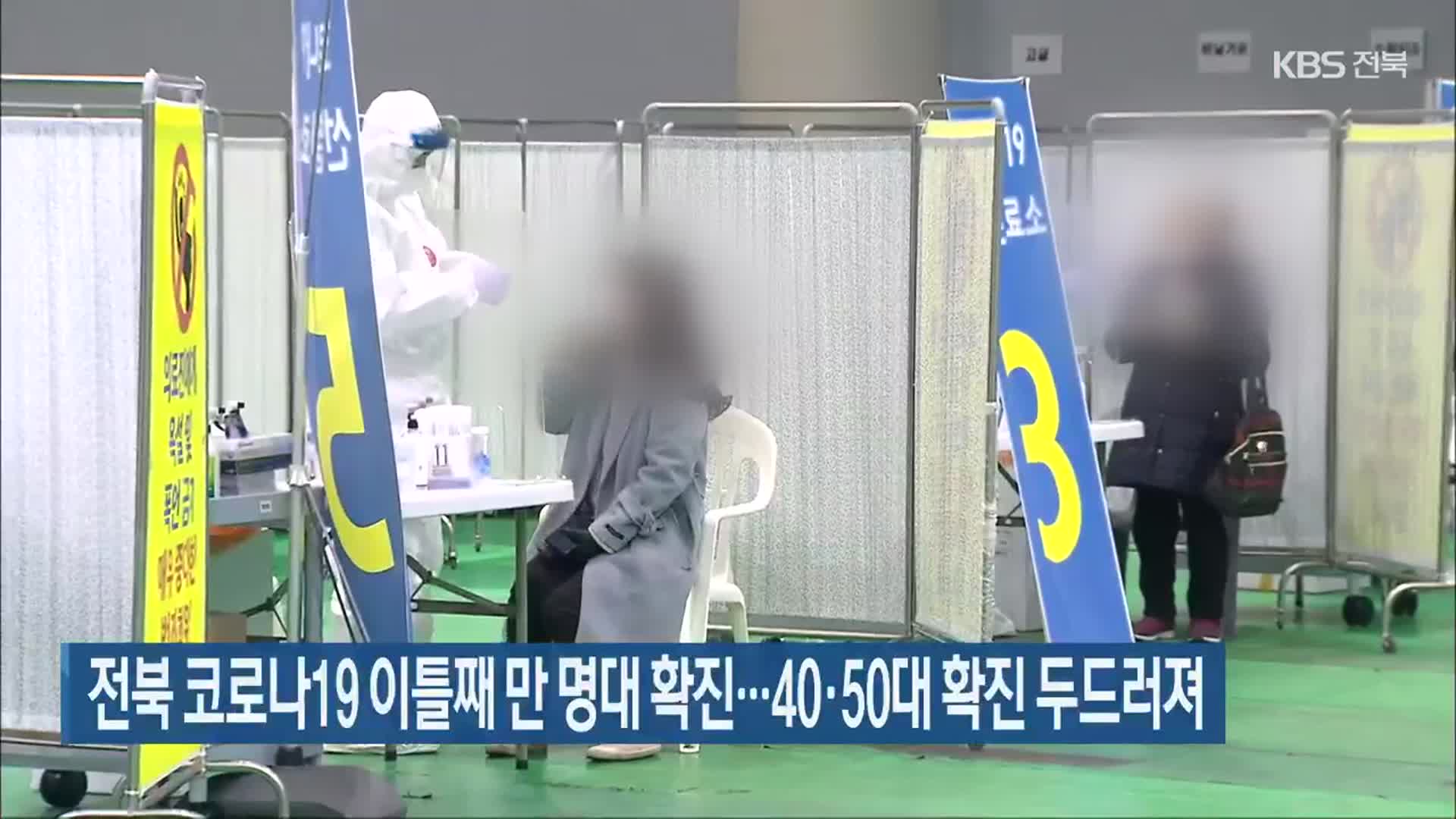 전북 코로나19 이틀째 만 명대 확진…40·50대 확진 두드러져