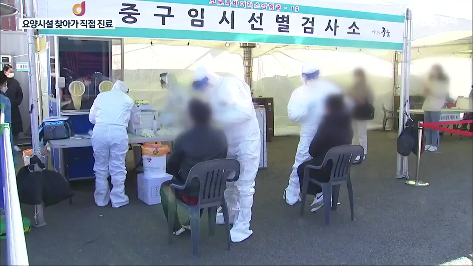 코로나19 신규 확진자 이틀 연속 20만 명대…요양시설, ‘찾아가는 대면진료’ 실시