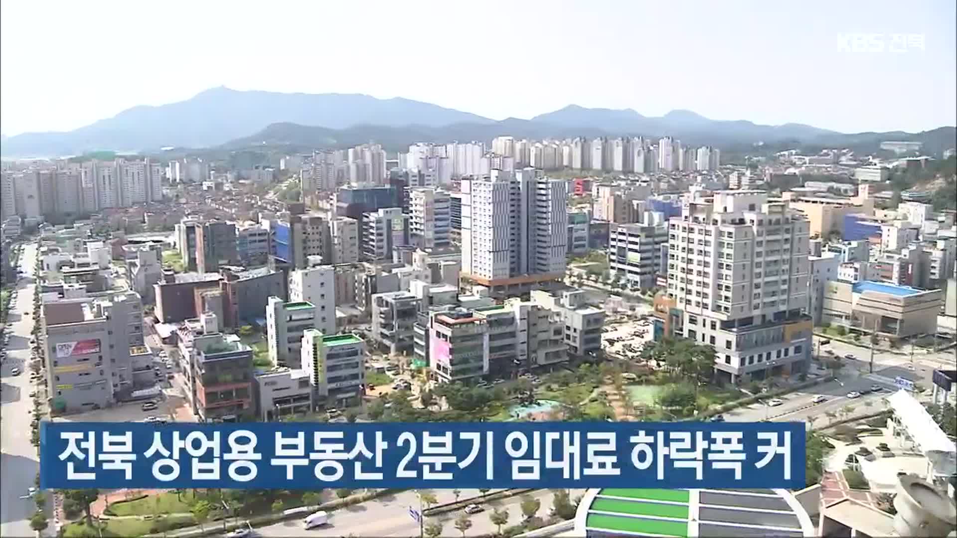 전북 상업용 부동산 2분기 임대료 하락폭 커