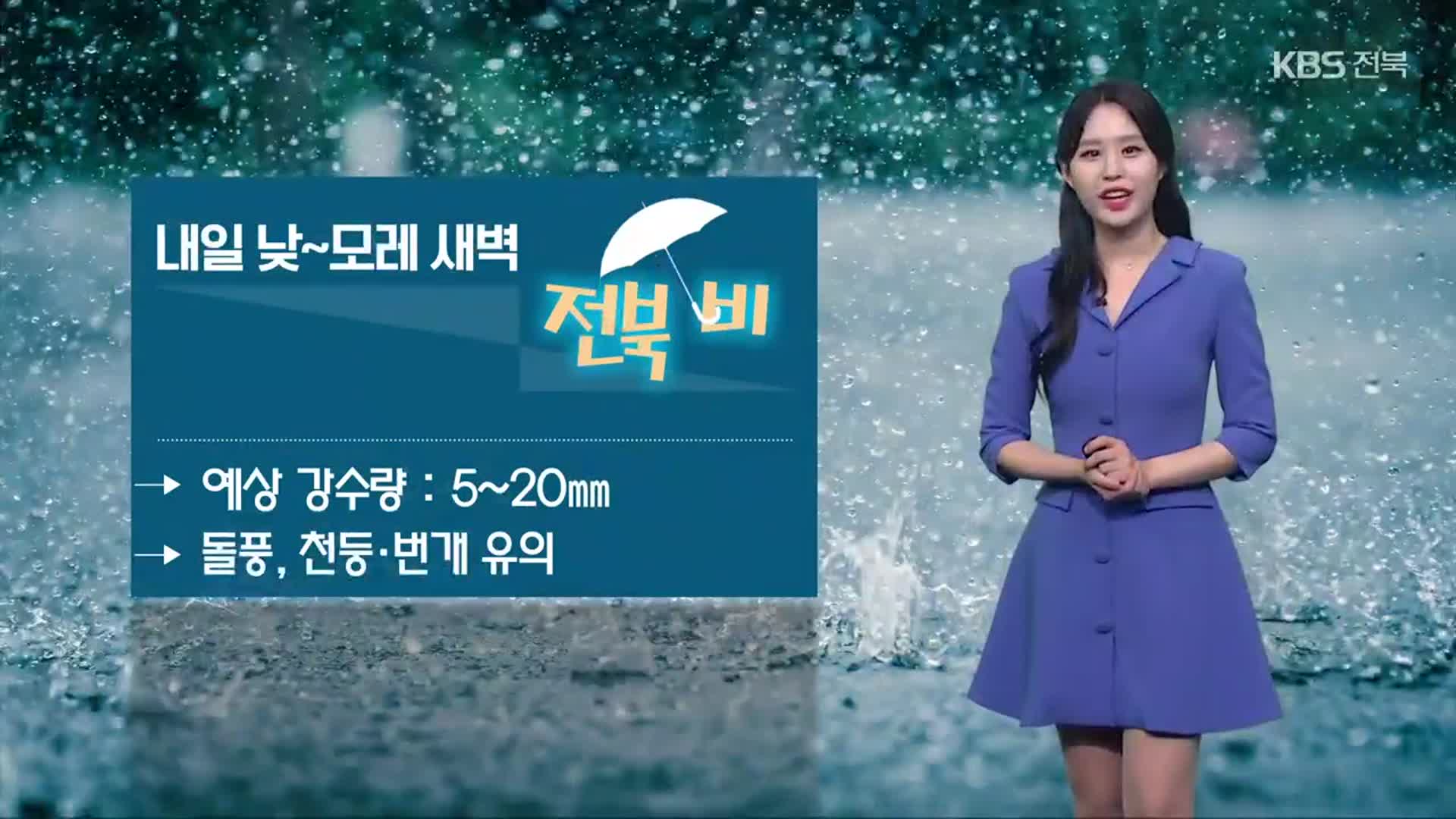 [날씨] 정체전선 다시 북상…전북 내일 낮부터 5~20㎜ 비