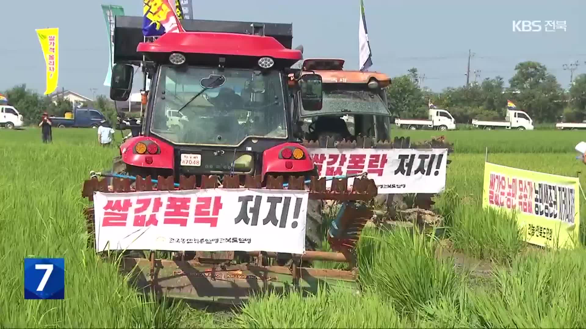 정부 대책에도 수확기 산지 쌀값 하락세 여전