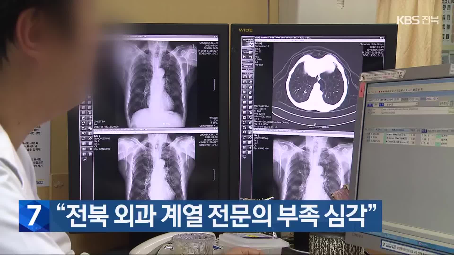 “전북 외과 계열 전문의 부족 심각”