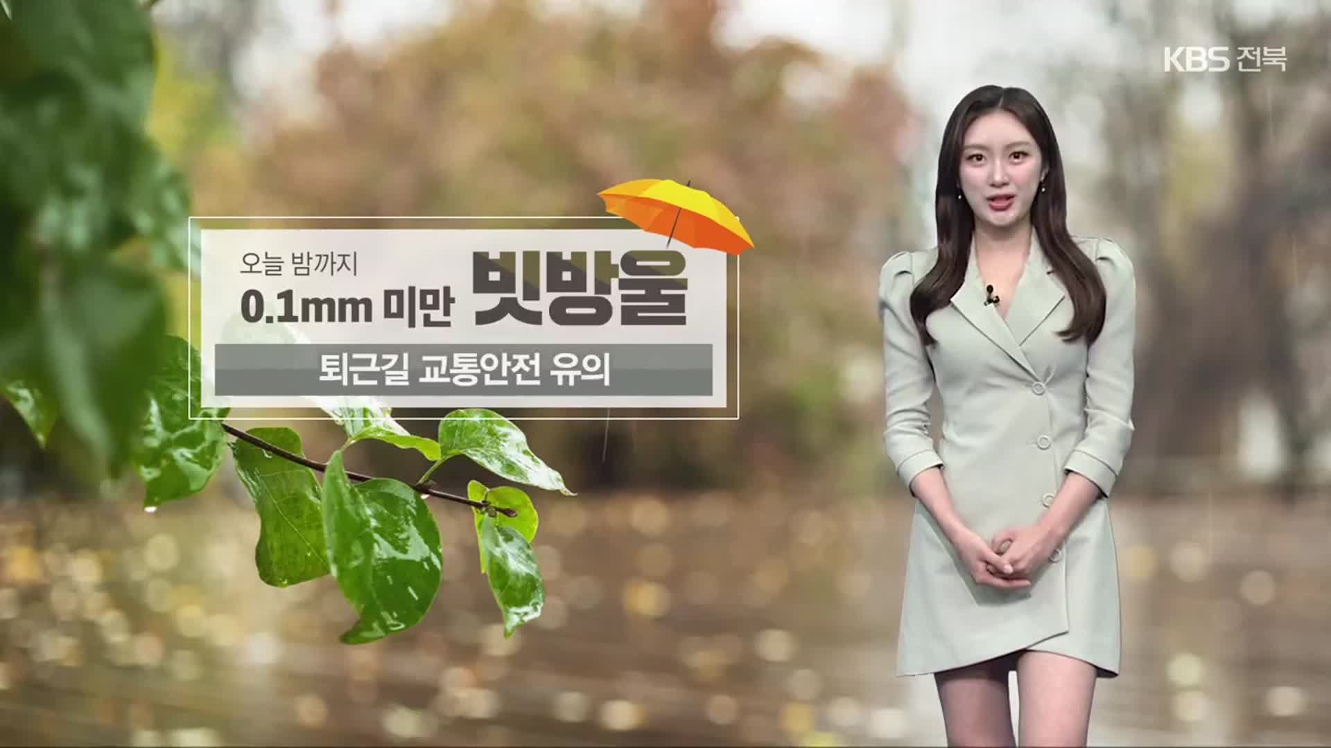 [날씨] 전북 내일도 흐리고 비…이른 새벽~늦은 밤 최대 40mm