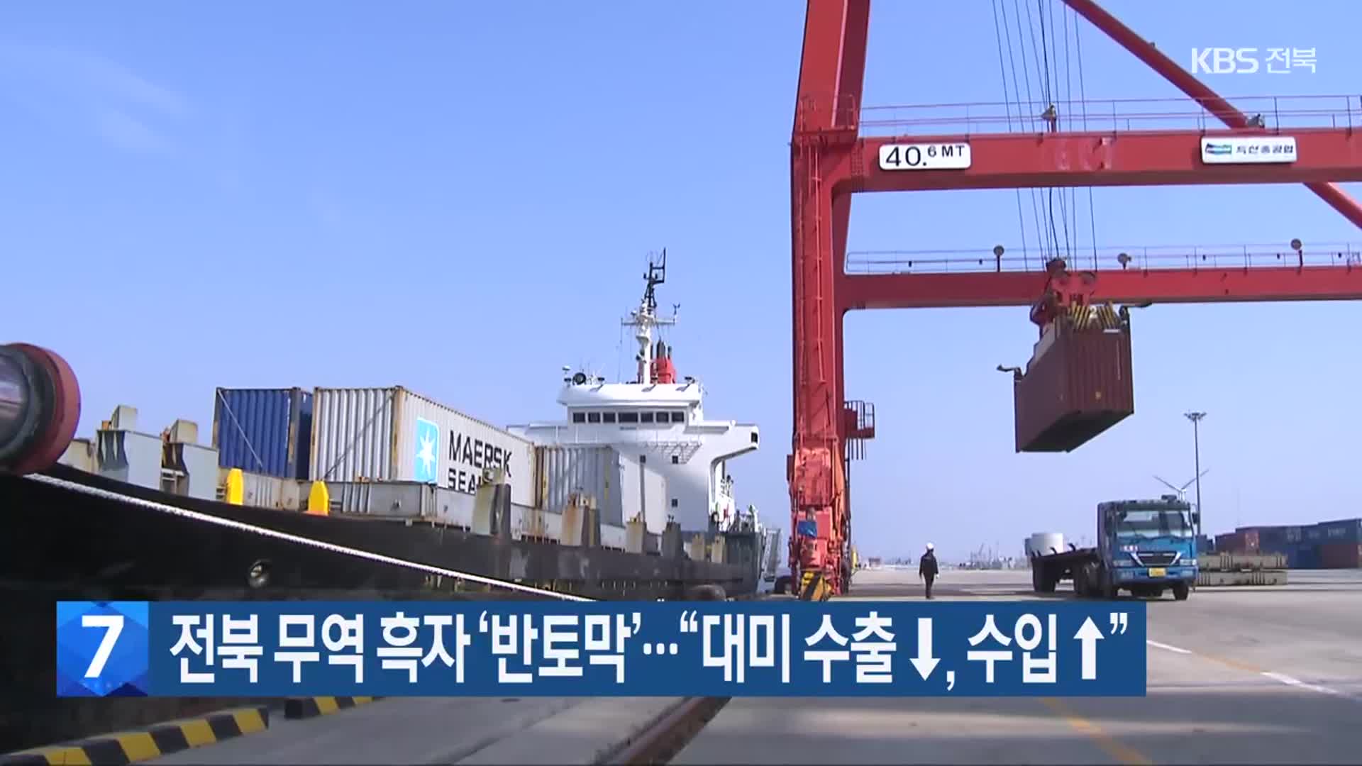 전북 무역 흑자 ‘반토막’…“대미 수출↓, 수입 ↑”