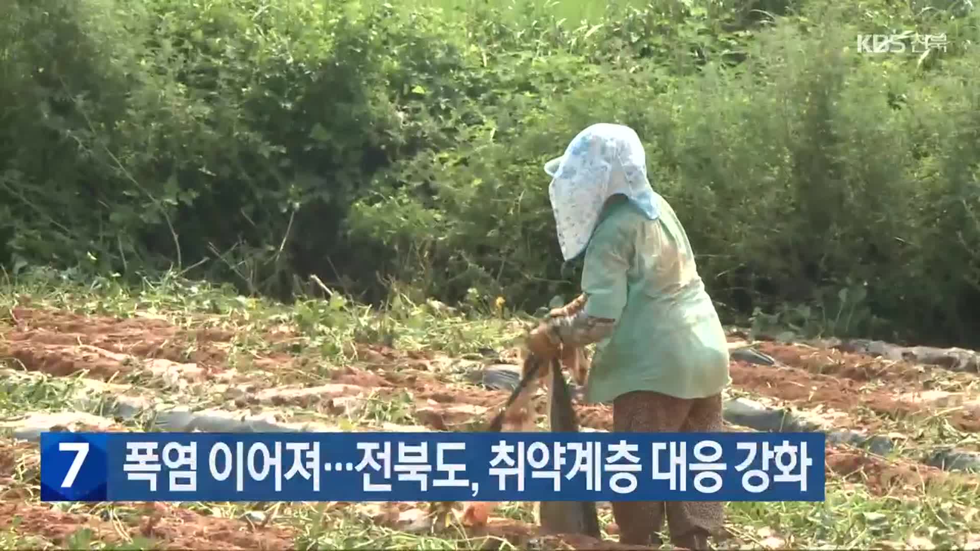 폭염 이어져…전북도, 취약계층 대응 강화
