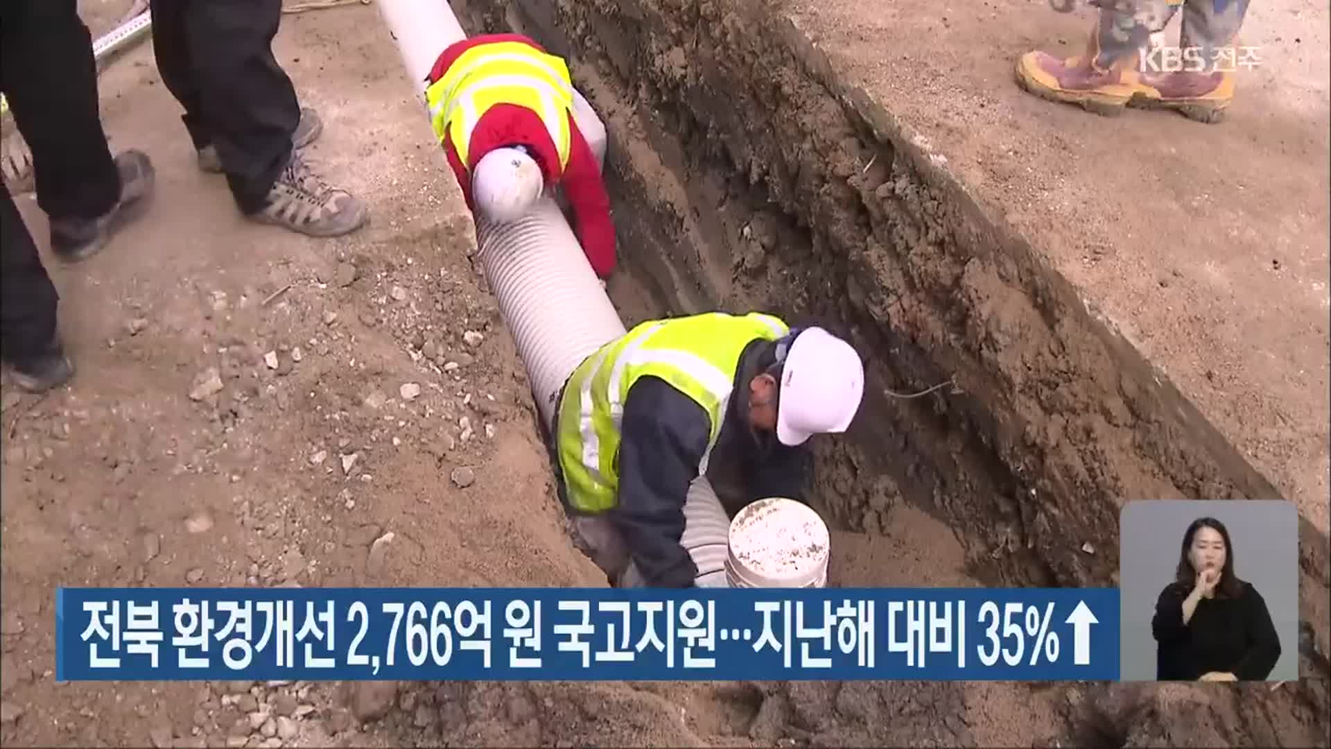 전북 환경개선 2,766억 원 국고지원…지난해 대비 35%↑