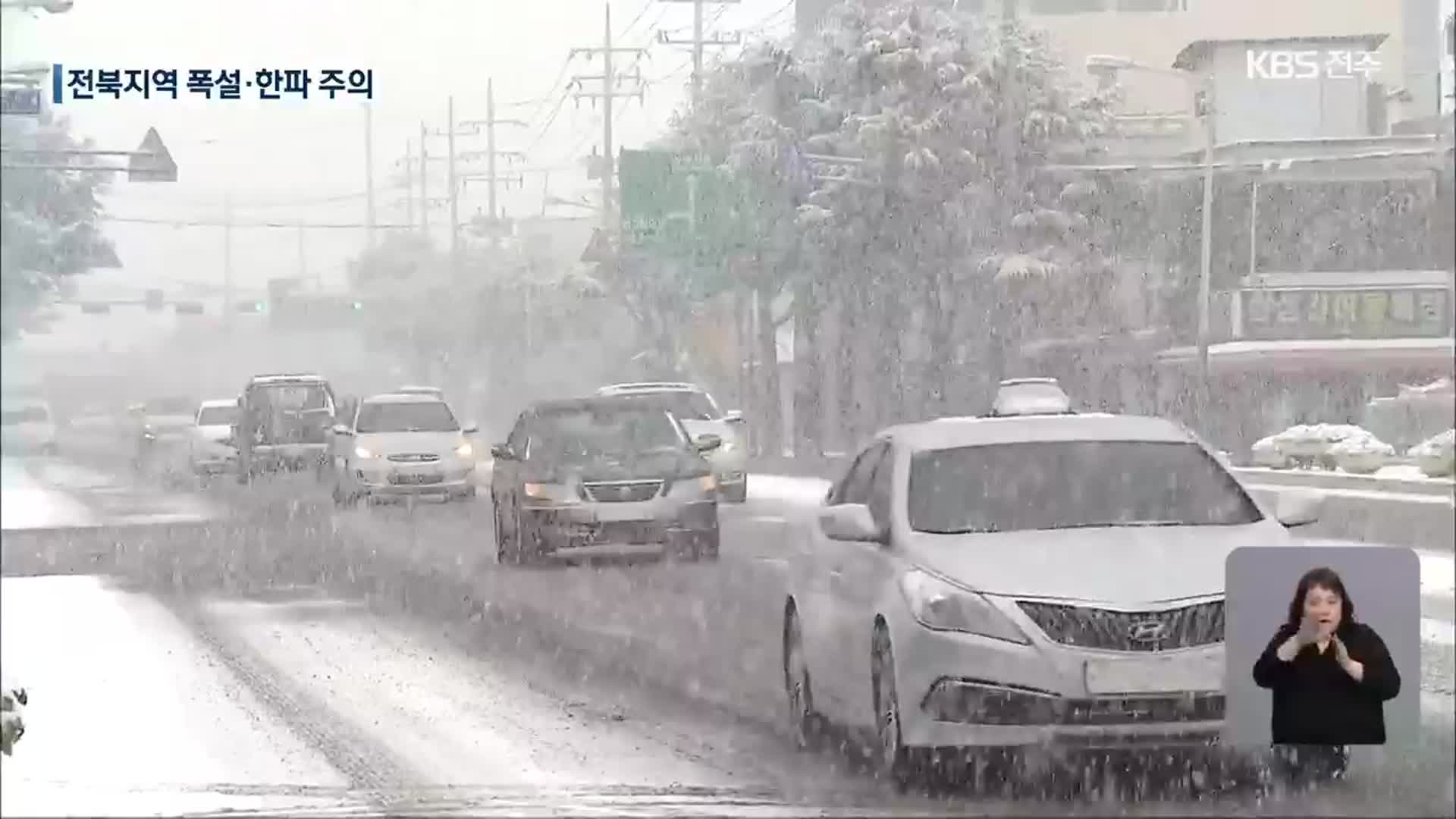 서해안 최고 30cm 큰 눈…매서운 강추위 기승