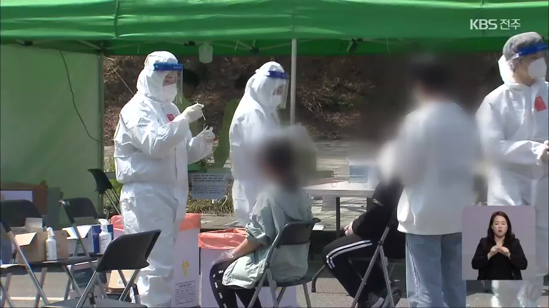 일상 속 소규모 집단감염 확산…전북지역 4차 유행 시작