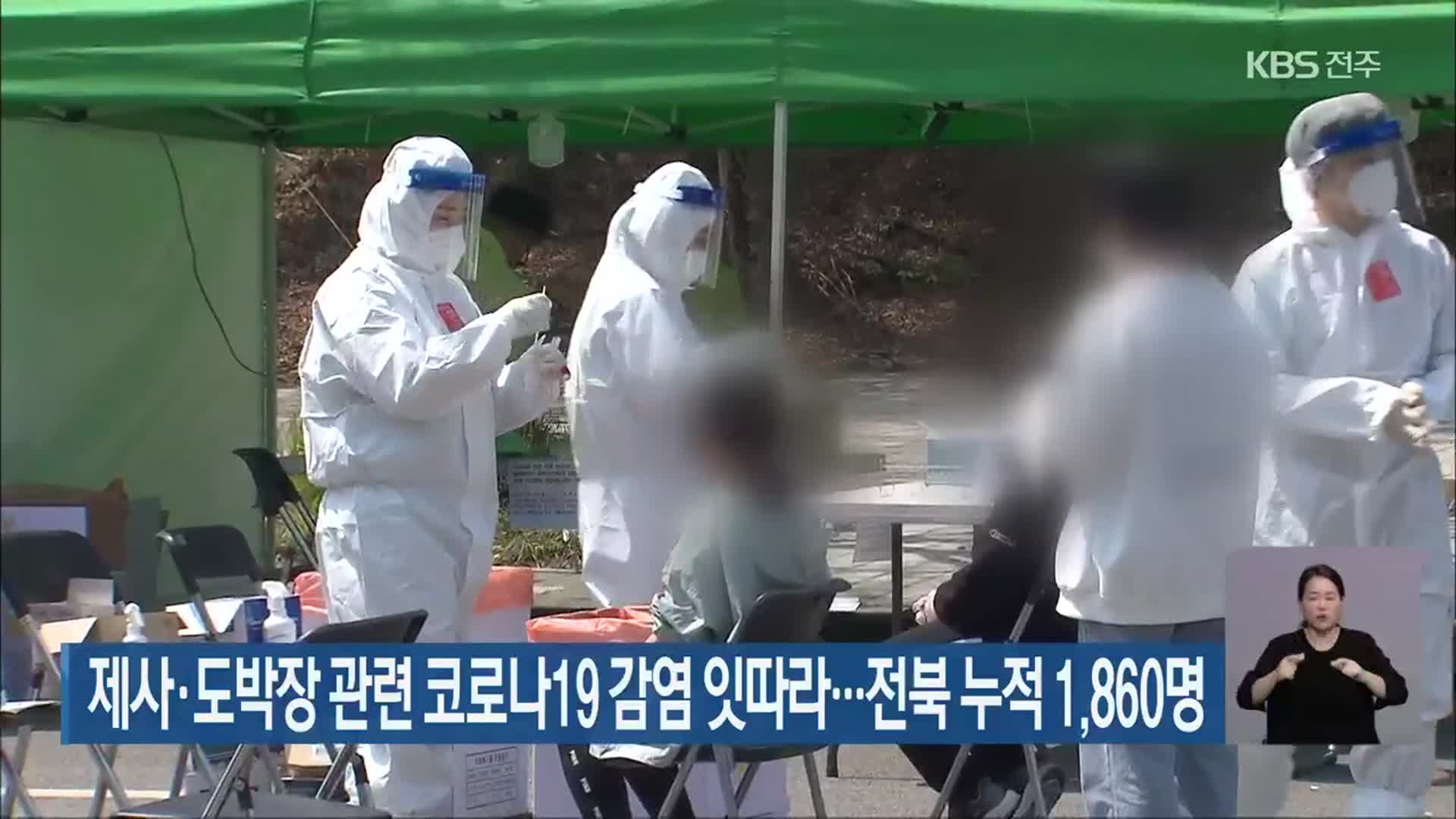 제사·도박장 관련 코로나19 감염 잇따라…전북 누적 1,860명