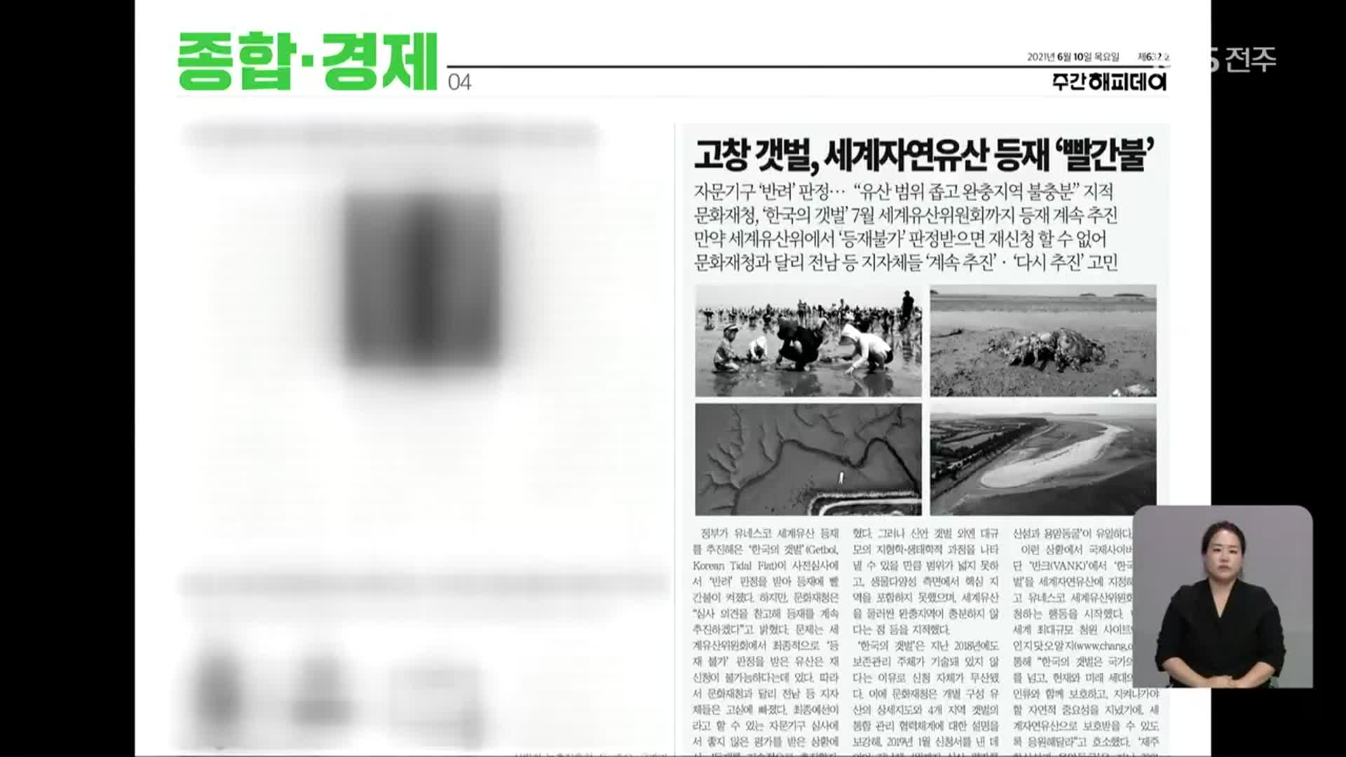 [풀뿌리K] 세계자연유산 자문·심사기구, ‘한국의 갯벌’ 반려 권고