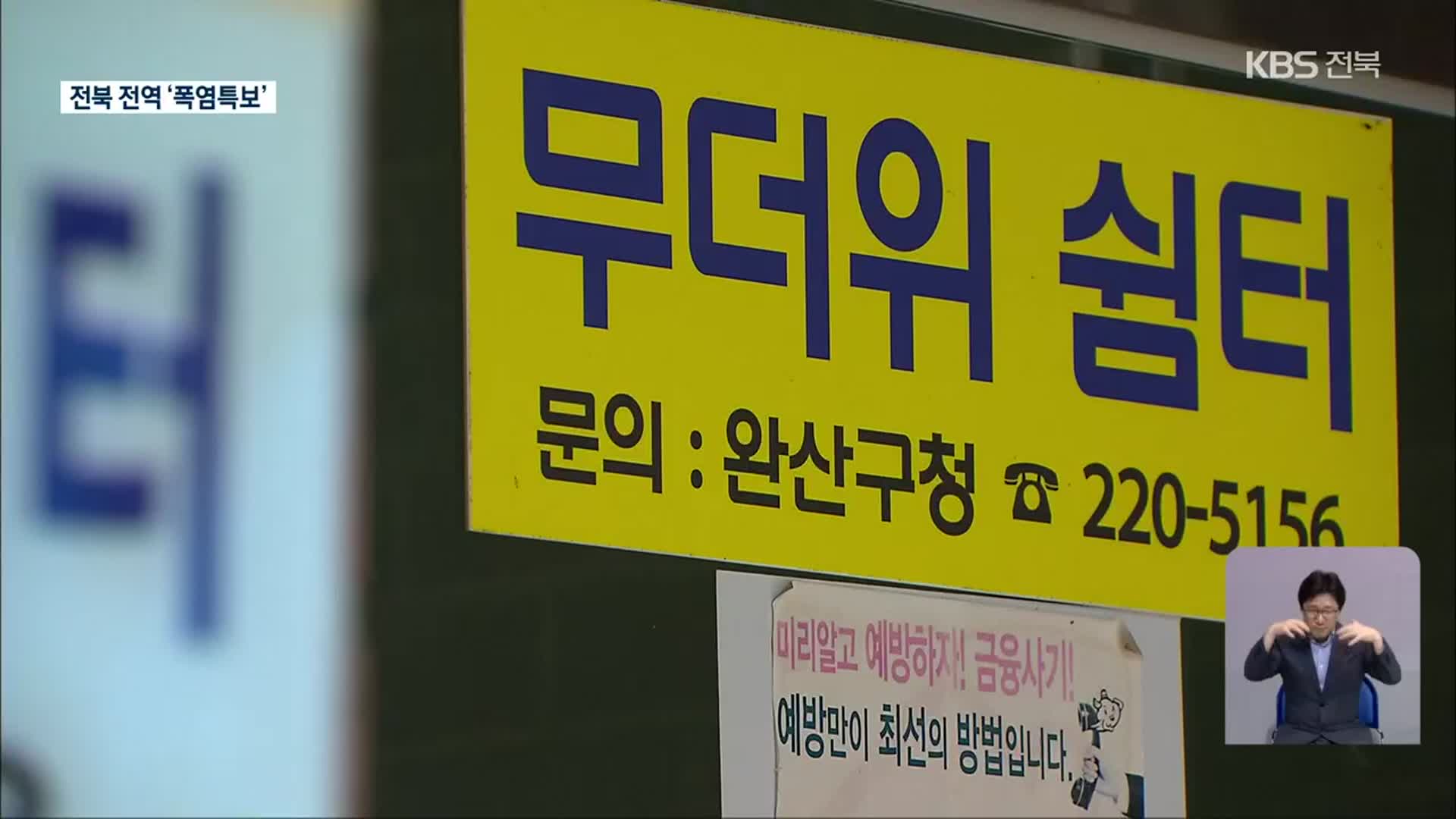 전북 모든 지역 ‘폭염특보’…올해 첫 폭염경보도