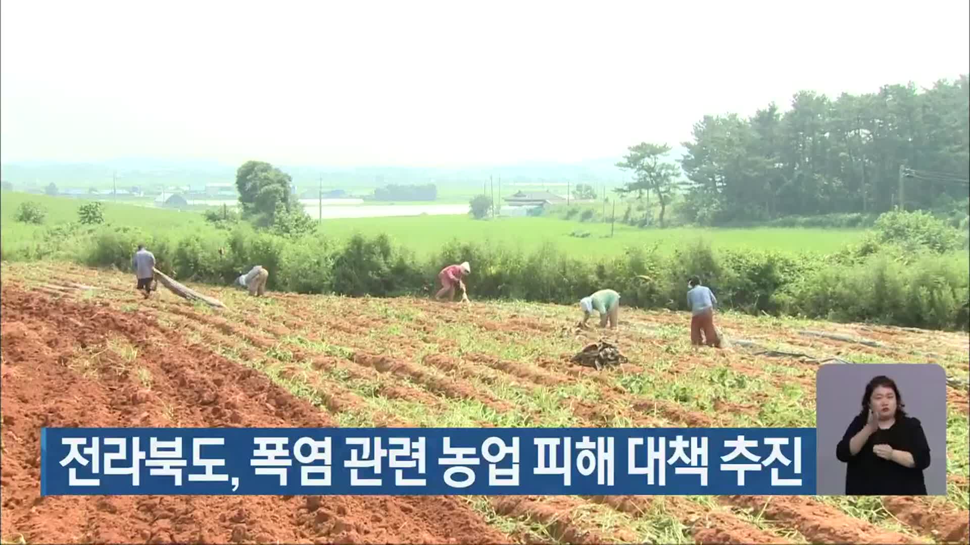 전라북도, 폭염 관련 농업 피해 대책 추진