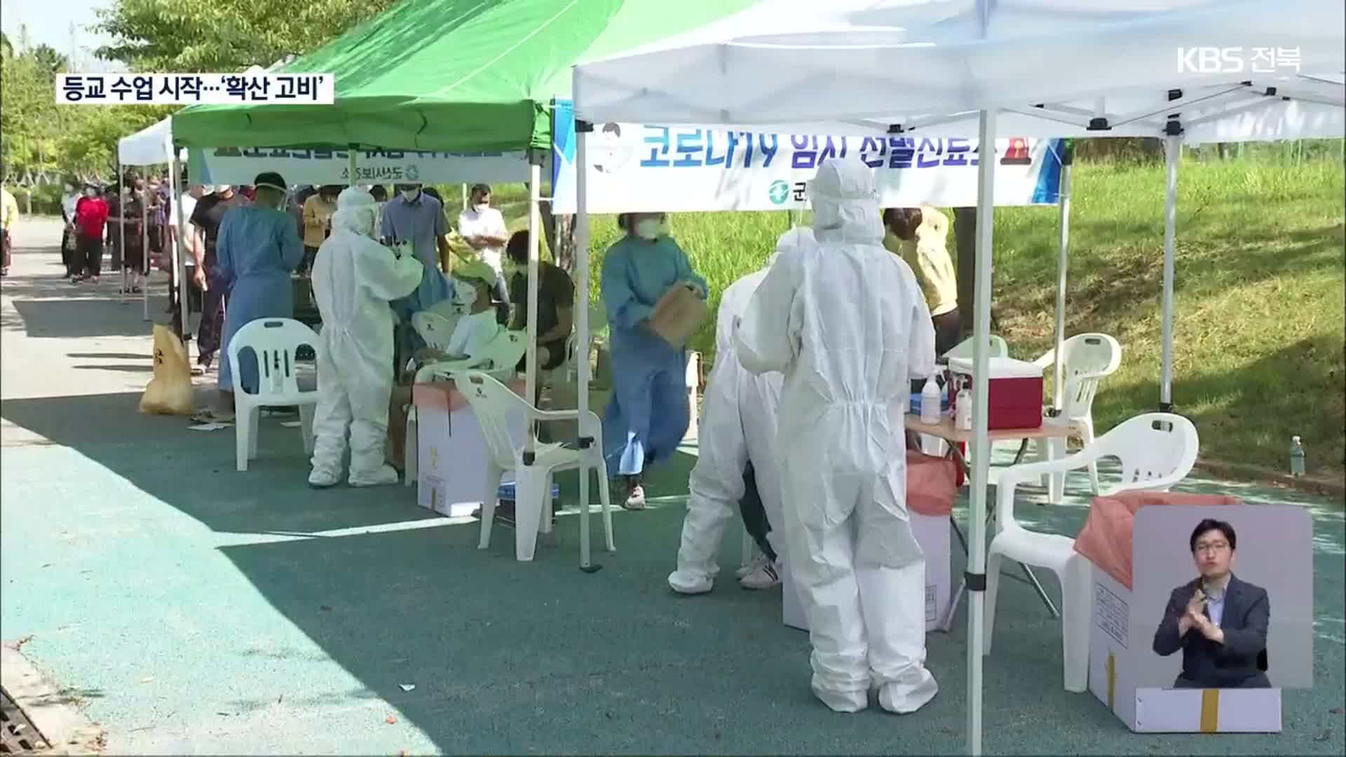 학교 내 감염 ‘우려’…“야간에 야외 취식 금지 검토”