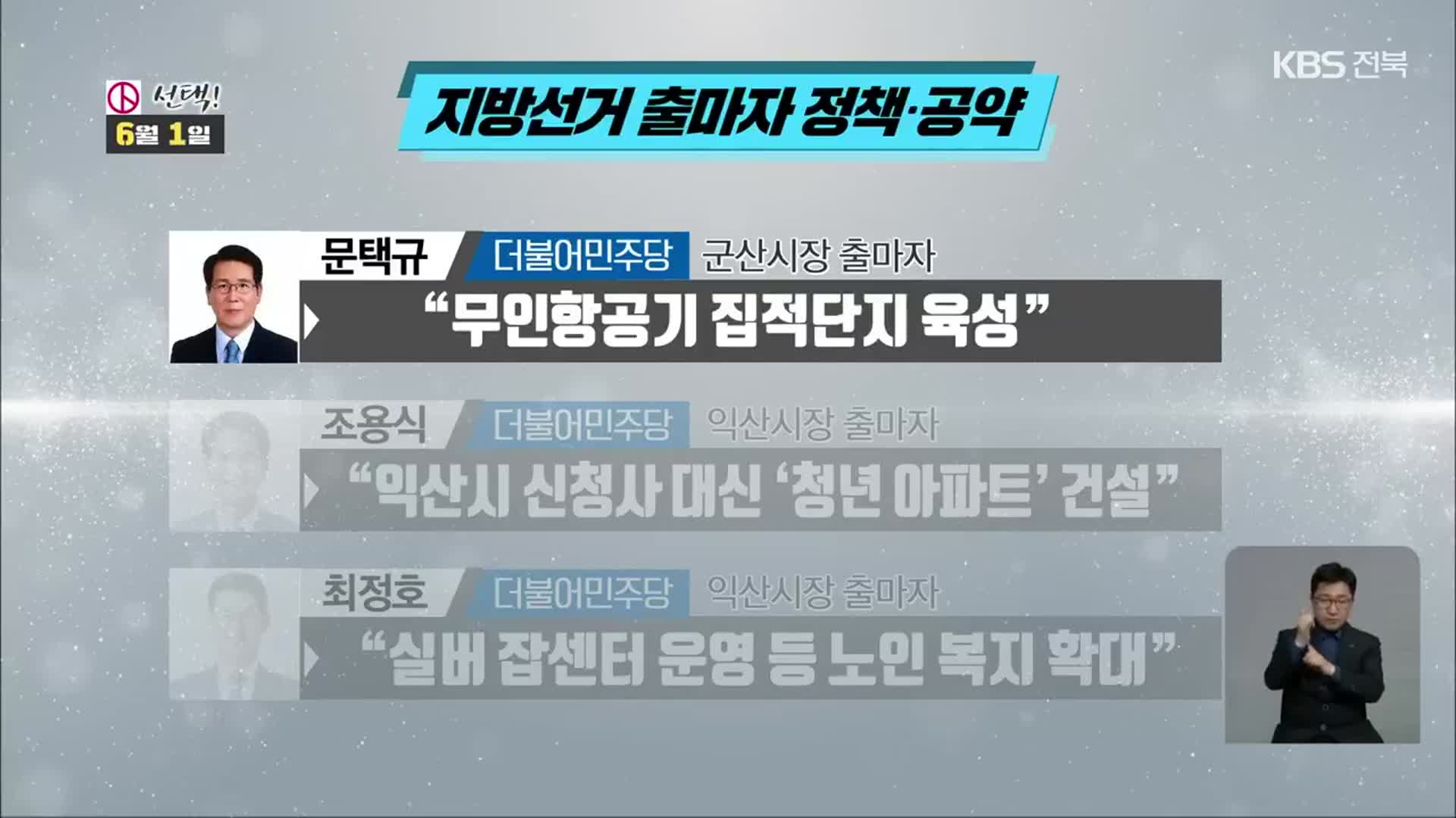 [전북] 지방선거 익산·군산시장 출마자 정책·공약