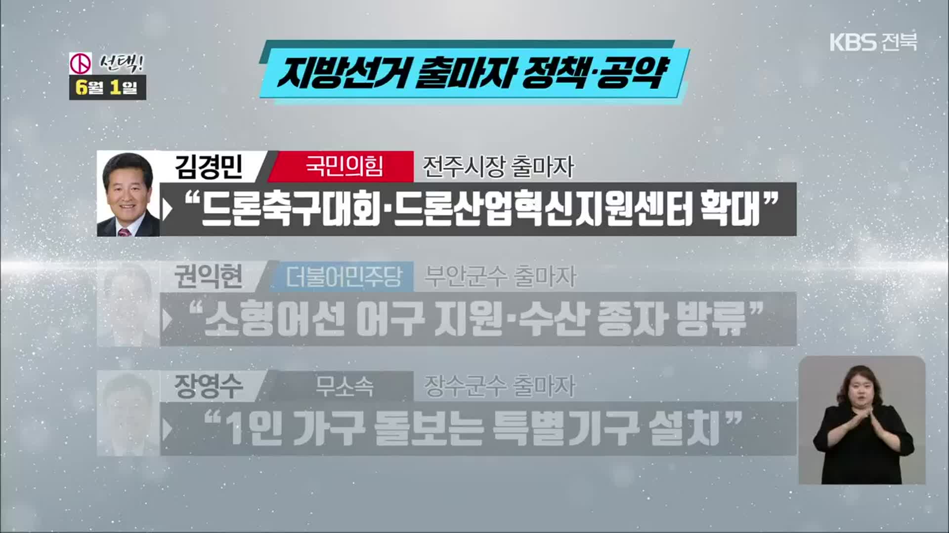 [전북] 지방선거 출마자 정책·공약
