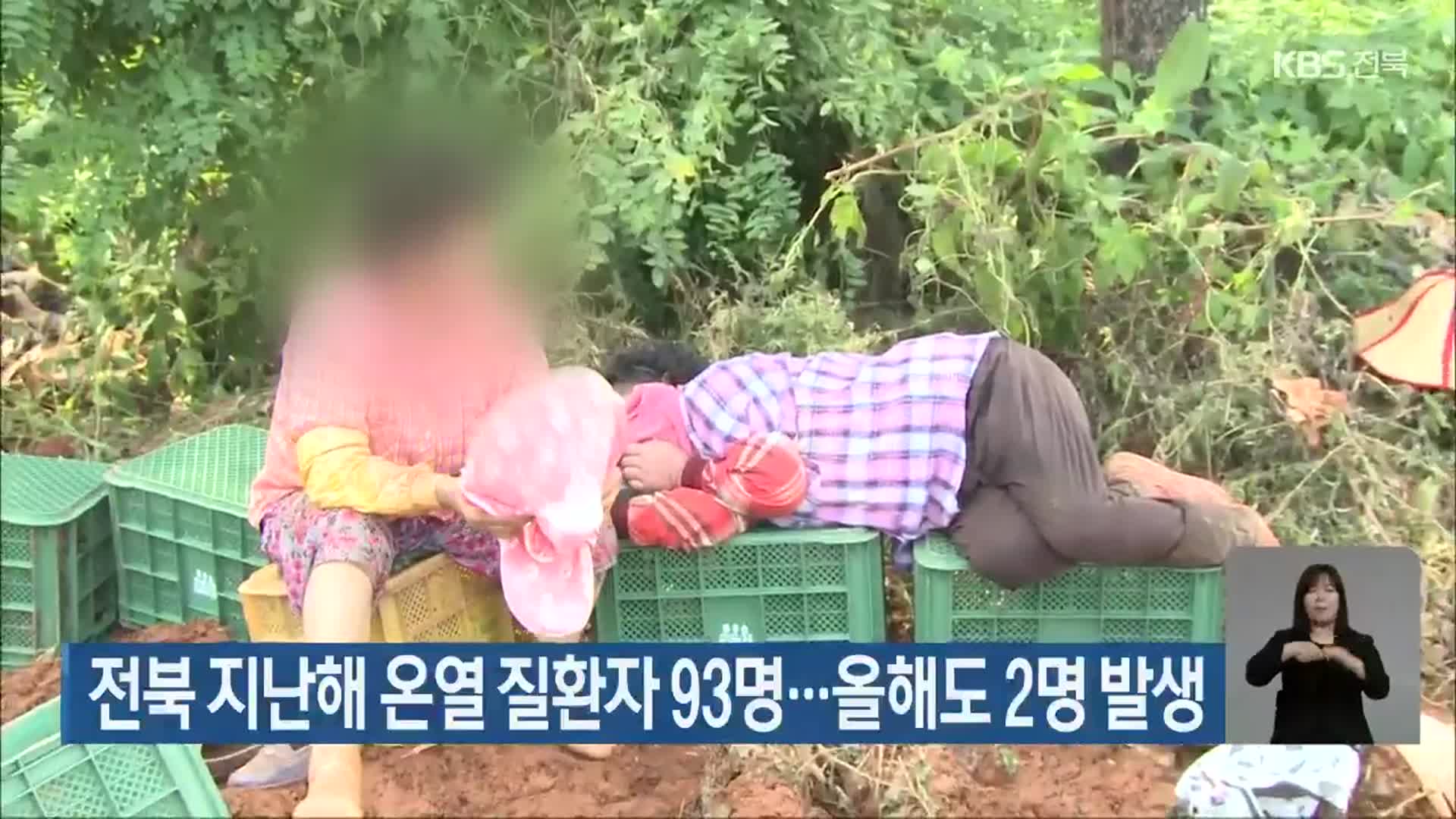 전북 지난해 온열 질환자 93명…올해도 2명 발생