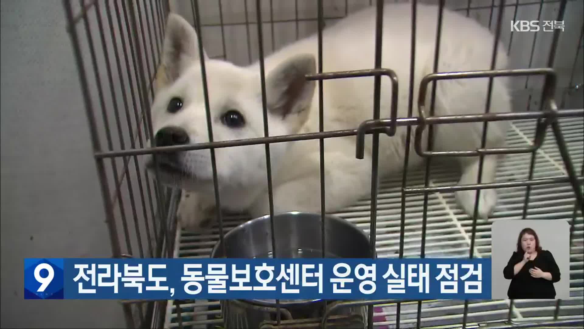 전라북도, 동물보호센터 운영 실태 점검