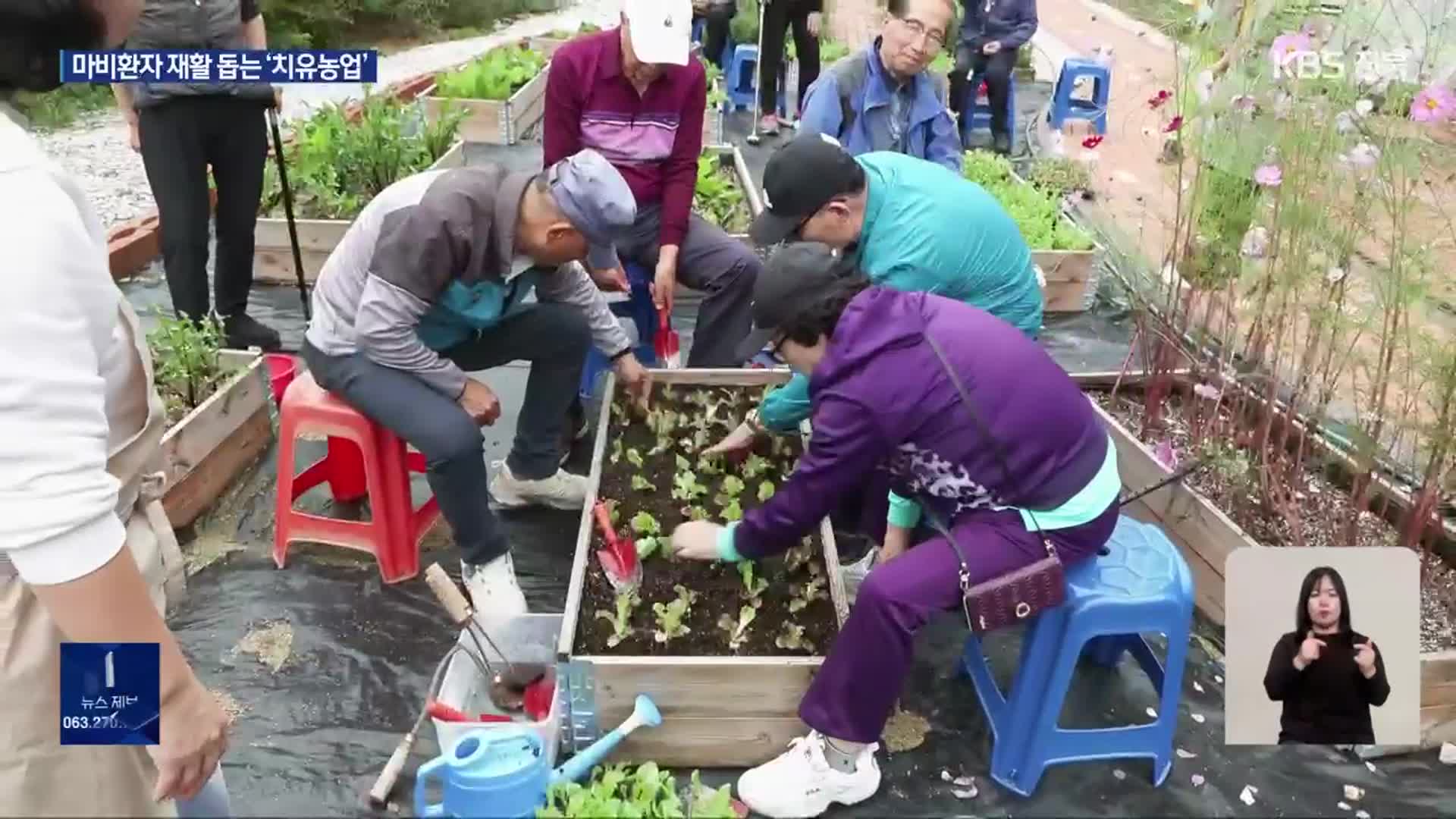 ‘편마비 환자’ 정서·신체 재활 돕는 치유농업