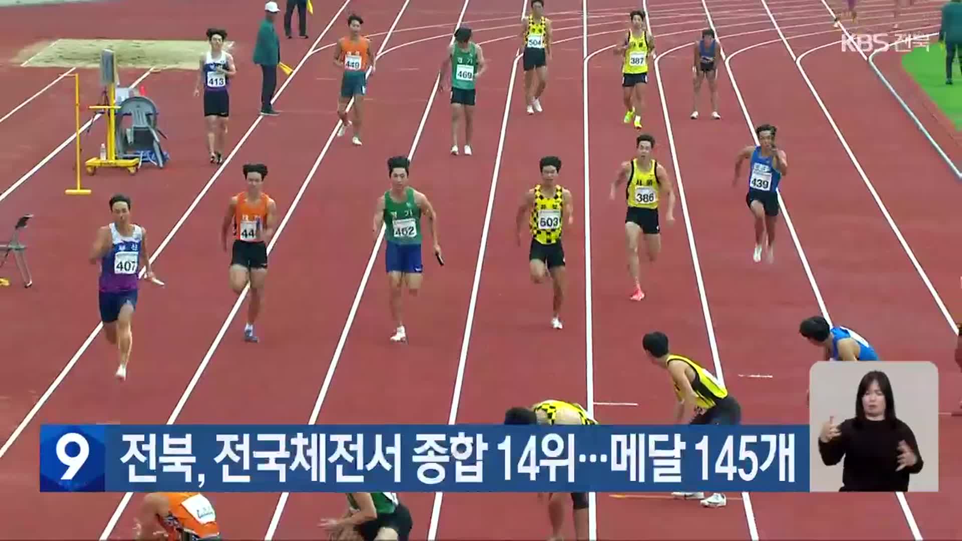 전북, 전국체전서 종합 14위…메달 145개